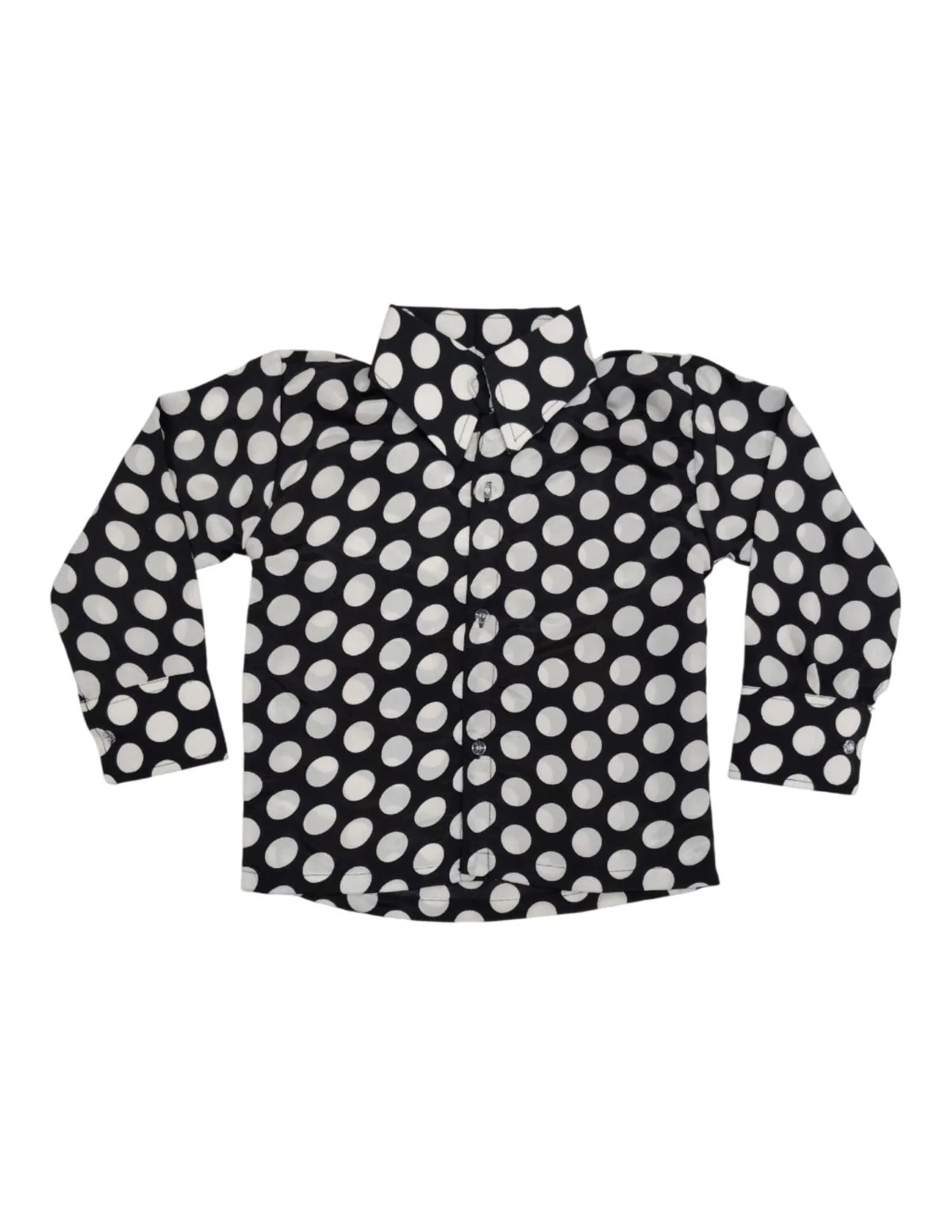 Black Polka Dots Shirt with Black Shining Pant | Retro Theme Kids Fancy Dress Costume | Stylish Dress for Dance, Fancy Dress - Image 7