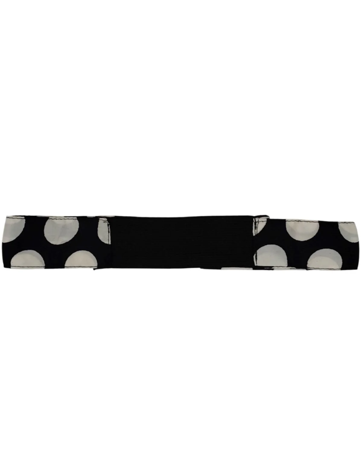 Black Retro Polka Dot Saree Costume for Girls | Ready-to-Wear Saree with Blouse & Hairband | 70s Bollywood Fancy Dress for Theme Parties & School Functions - Image 12