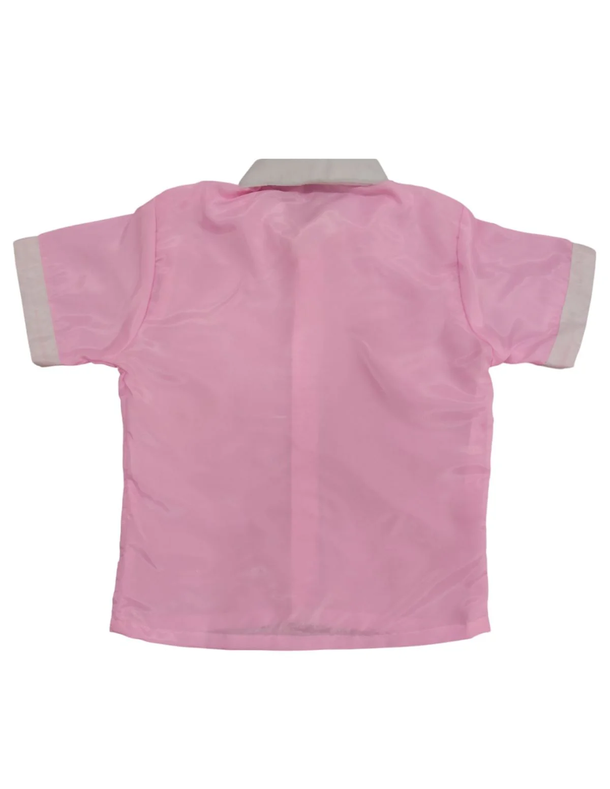 Boy Dangri Style Costume Set | Pink Shirt with Denim Dangri Style Shorts & Colorful Tie | Fancy Dress Costume for Role Play | Boys - Image 11