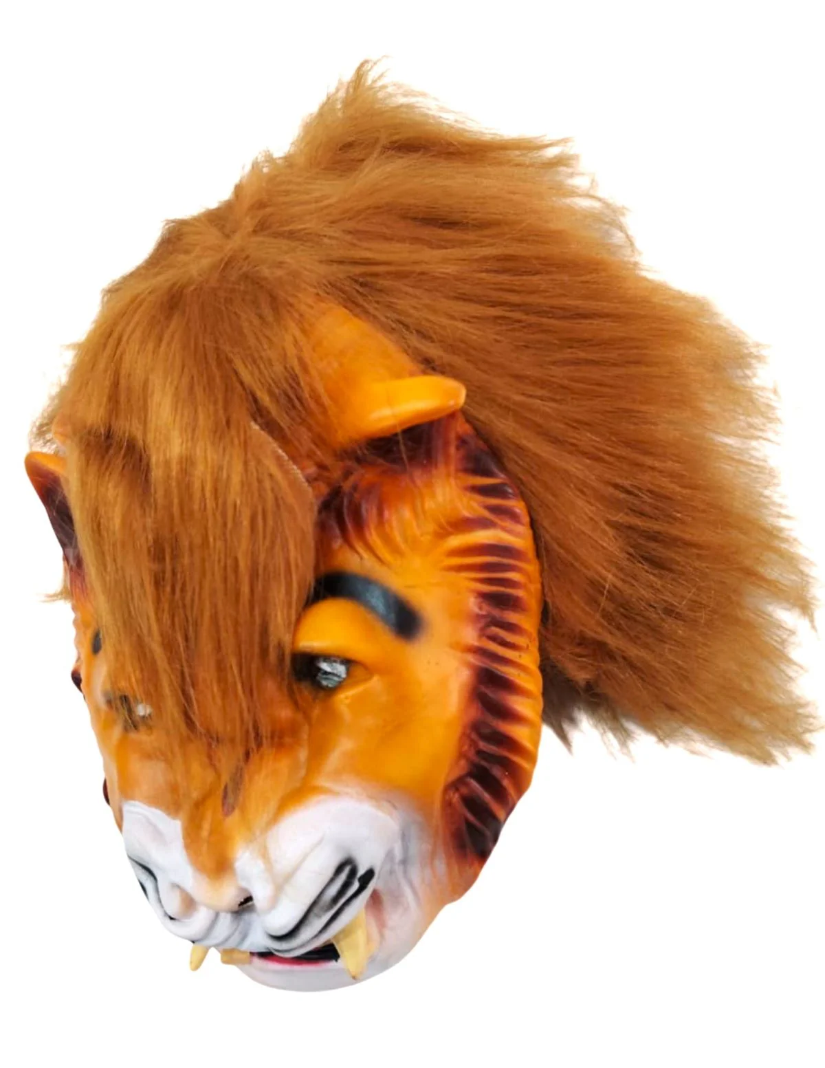 Brown Lion Face Mask with Faux Fur Mane – Realistic Jungle Animal Mask for Theatre, Festivals & Décor | Handcrafted Fancy Dress Accessory for Adults - Image 2