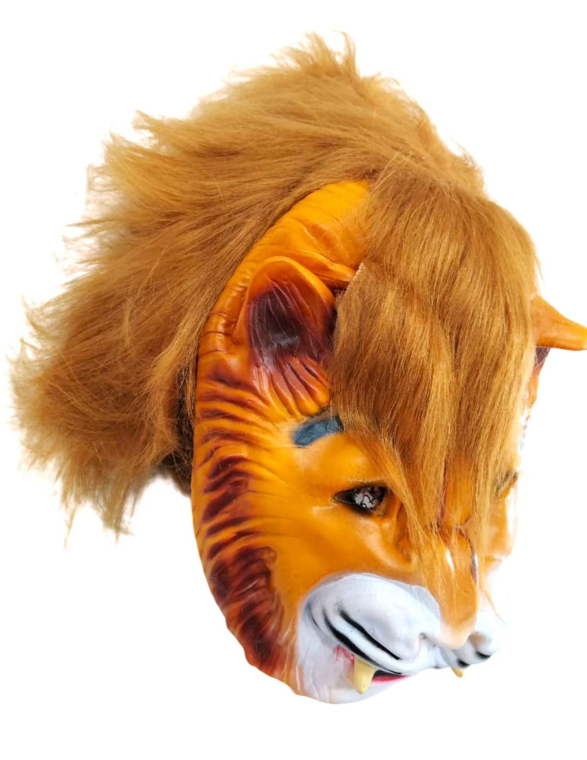 Brown Lion Face Mask with Faux Fur Mane – Realistic Jungle Animal Mask for Theatre, Festivals & Décor | Handcrafted Fancy Dress Accessory for Adults - Image 3