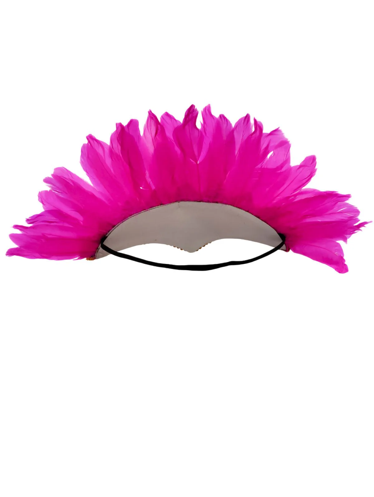 Carnival Feather Headpiece – Pink Feather and Sequin Crown, Costume Accessory for Kids and Adults, Party, Festival, Dance Accessory - Image 4