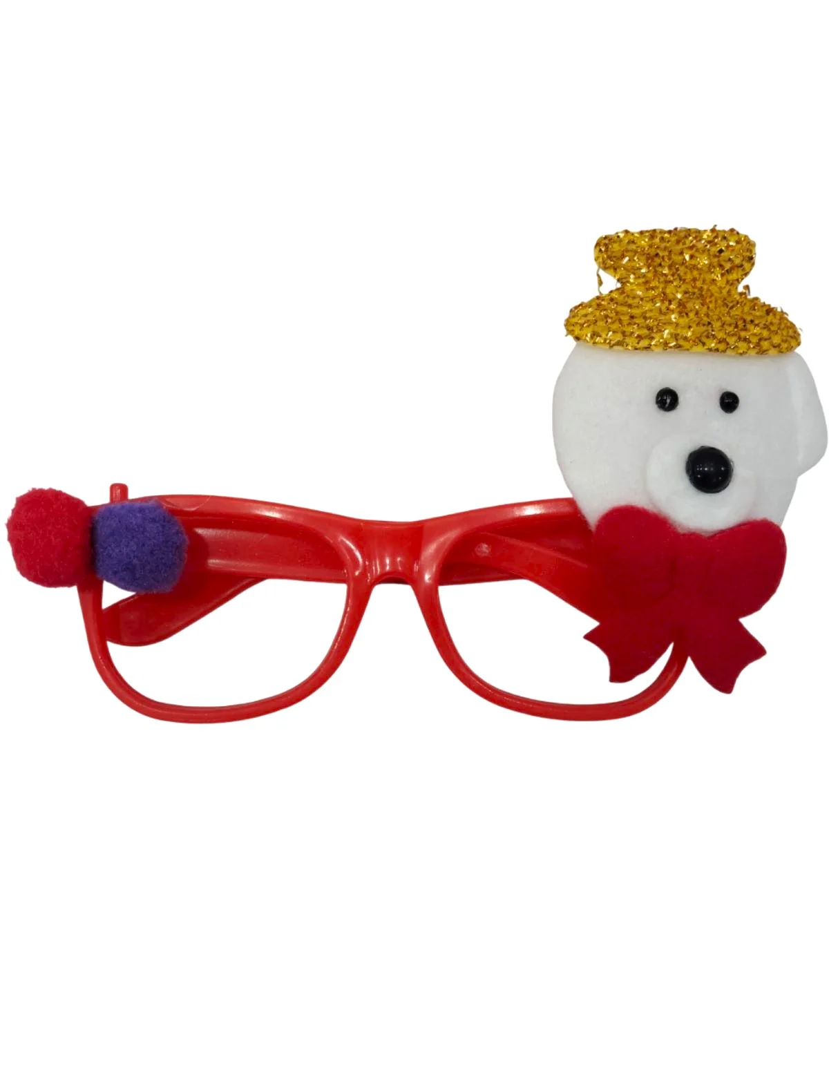 Christmas Accessory Combo for Girls- Christmas Snowman Santa Eye Glasses and Christmas Bouncing Snowman Headband for Girls - Image 4