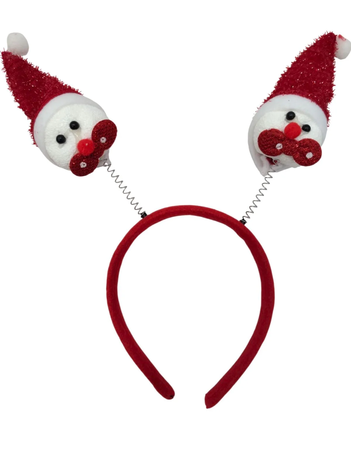 Christmas Accessory Combo for Girls- Christmas Snowman Santa Eye Glasses and Christmas Bouncing Snowman Headband for Girls - Image 6