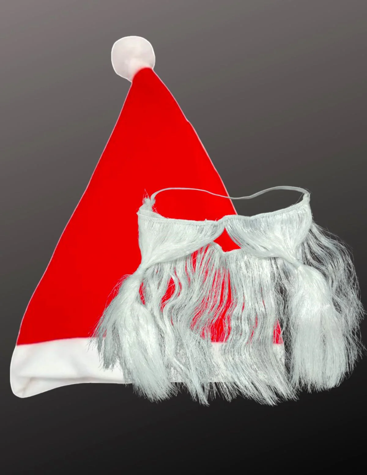 Christmas Accessory Set Santa Cap and Beard for Adults Fancy Dress Accessory - Image 6