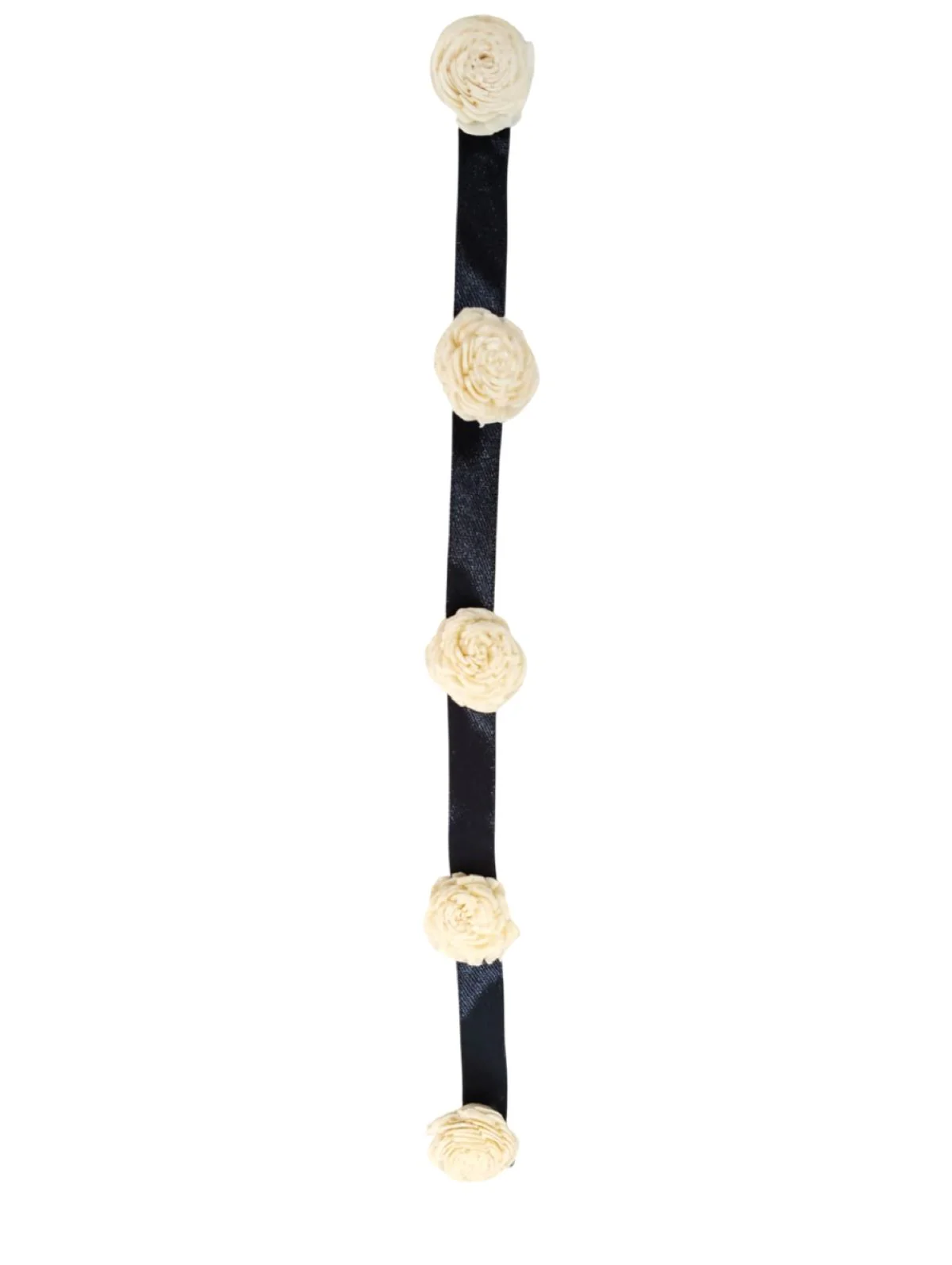 Cream Tahia Traditional Gajra Costume Accessory for Odissi Dance – Kantara Dance Costume Accessory – Floral Head Ornament for Women & Girls | Handmade Hair Accessory for Classical Indian Performances - Image 4