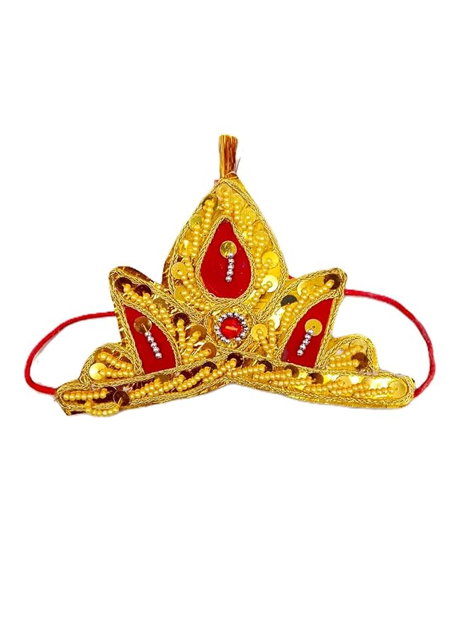 Traditional Krishna Jewellery for Kids/Janmashtami Accessory Jewellery for Kids/Infant Bal Gopal/Kanha Bal Krishna Mukut Jewelry Set 0-8 Years - Image 7