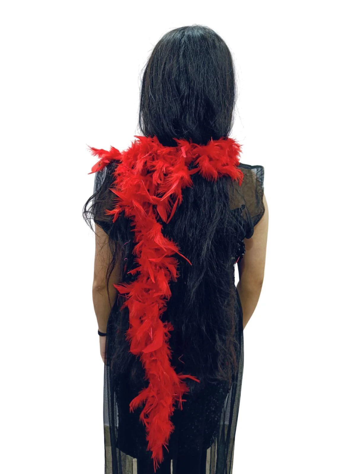 Fluffy Feather Boa Stole | Soft Feathers Scarf Evening Dress Accessory for Girls | Perfect for Dance Accessory, Costume Parties & Stylish Feather Dress Look - Image 21
