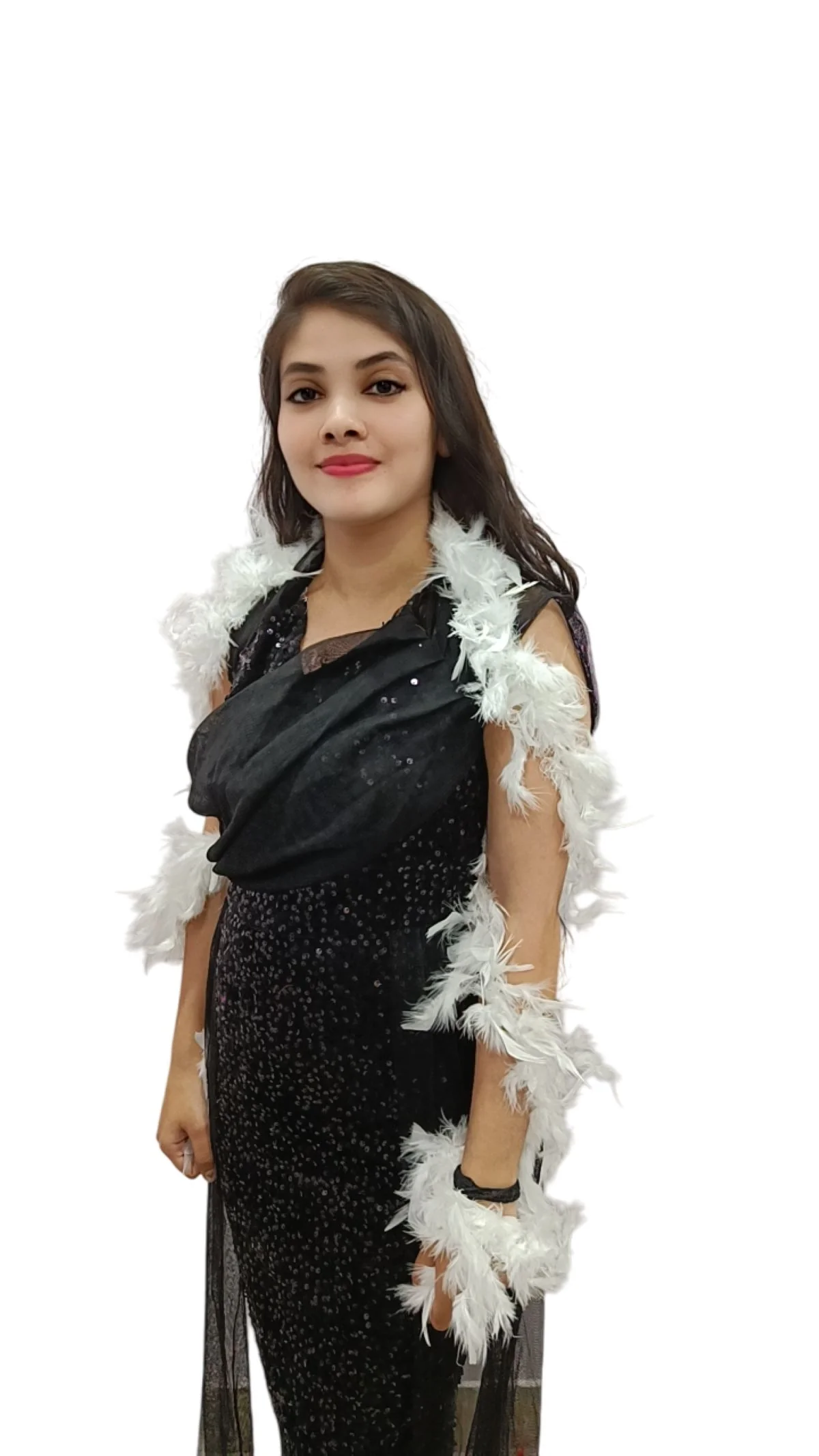 Fluffy Feather Boa Stole | Soft Feathers Scarf Evening Dress Accessory for Girls | Perfect for Dance Accessory, Costume Parties & Stylish Feather Dress Look - Image 32
