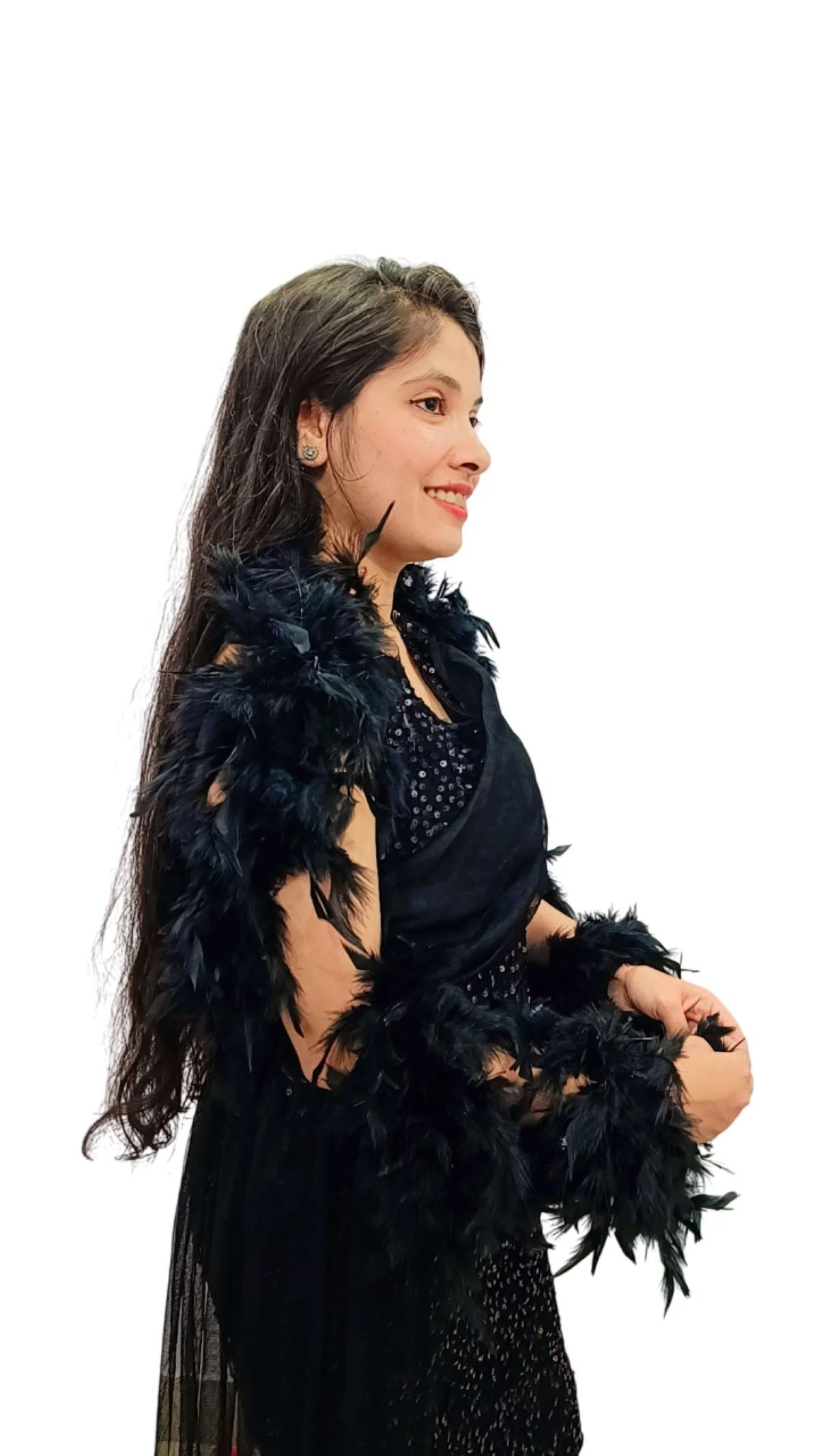 Fluffy Feather Boa Stole | Soft Feathers Scarf Evening Dress Accessory for Girls | Perfect for Dance Accessory, Costume Parties & Stylish Feather Dress Look - Image 36