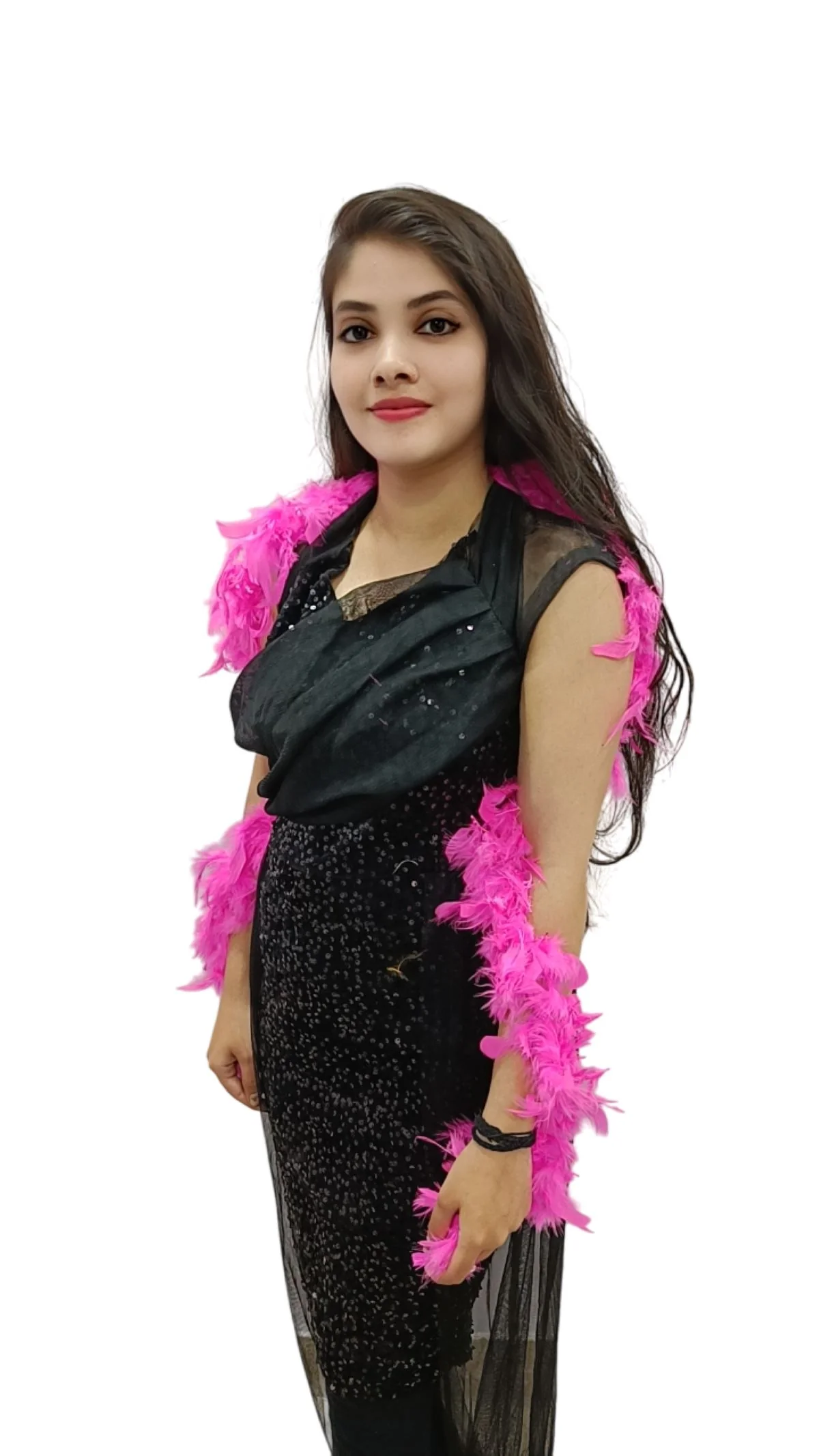 Fluffy Feather Boa Stole | Soft Feathers Scarf Evening Dress Accessory for Girls | Perfect for Dance Accessory, Costume Parties & Stylish Feather Dress Look - Image 40