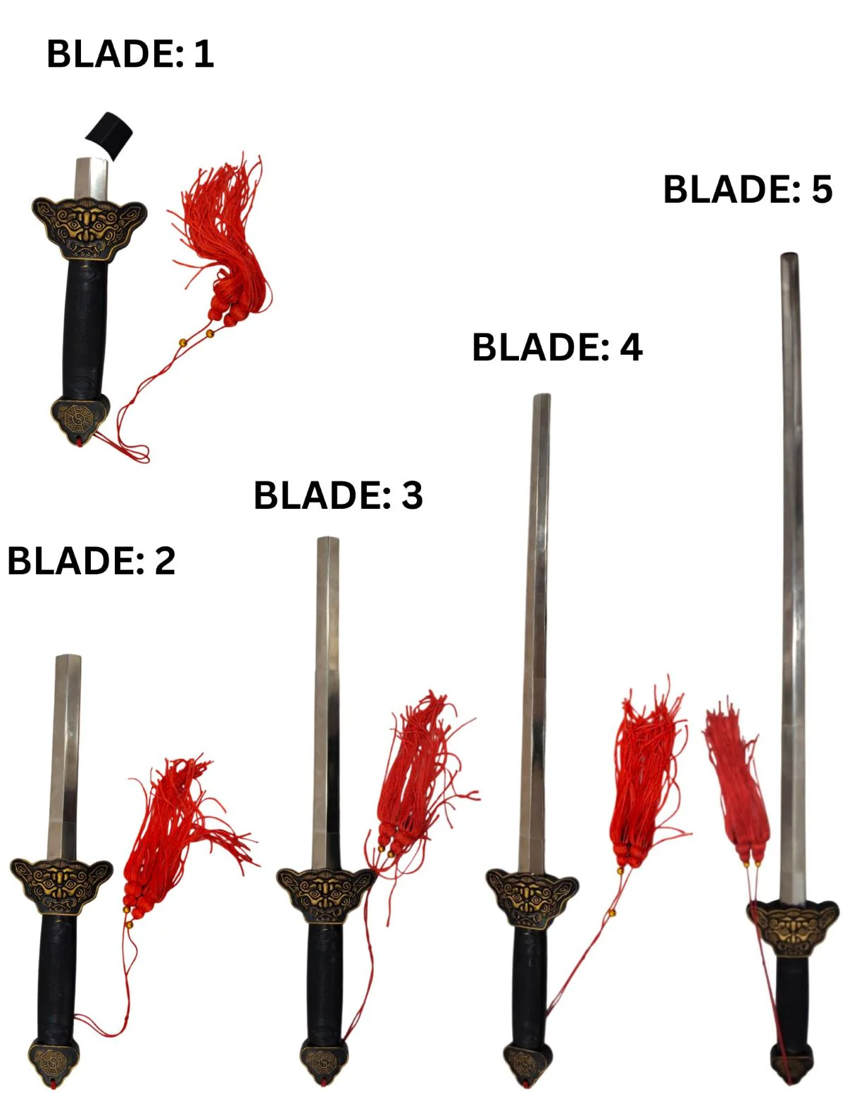 Foldable Ninja Sword for Kids (5+) & Adults – 32" Smooth Steel Blade with Plastic Handle & Red Tassel – Safe Fancy Dress Accessory & Cosplay Prop - Image 8