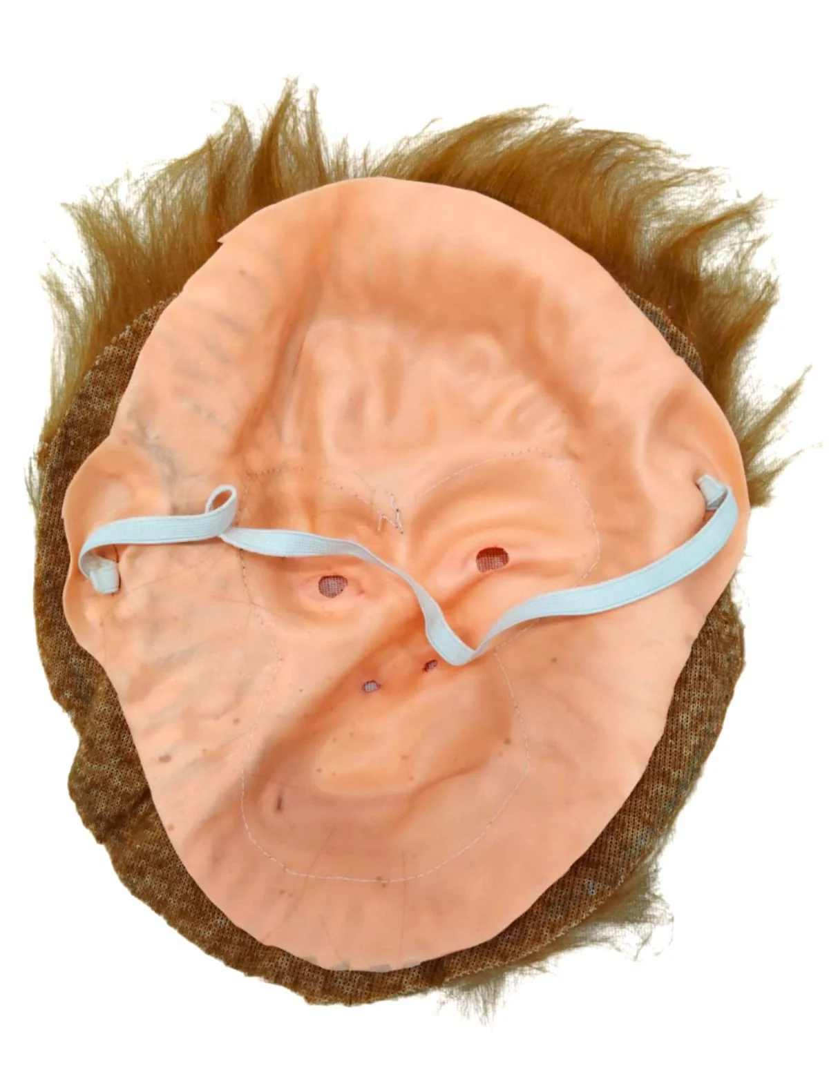Furry Monkey Face Mask for Kids & Adults – Brown Animal Costume Mask with Faux Fur & Elastic Strap – Funny Jungle Theme Fancy Dress Accessory for Role Plays & Theme Party - Image 2