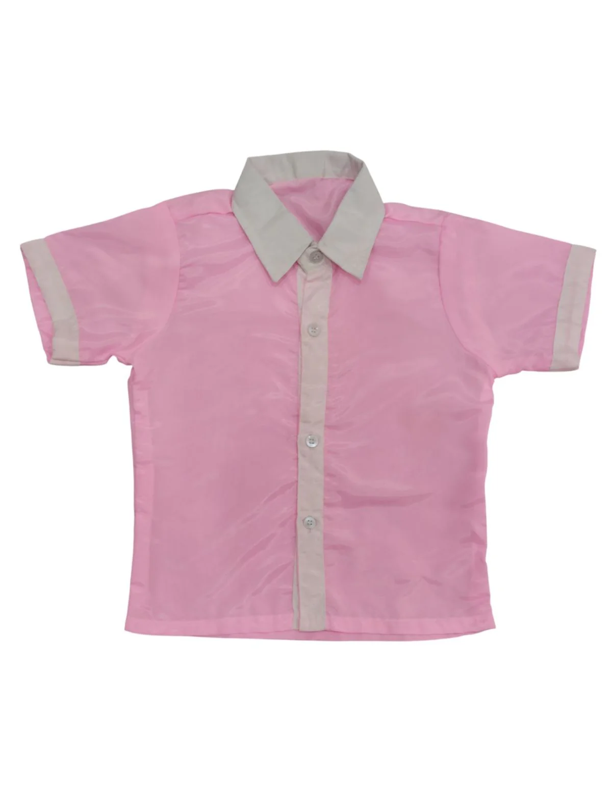 Girls Skirt and Shirt Set | Collared Top with Bow & Denim Net Flared Skirt | Formal & Casual Wear for Kids | Multicolor Striped Dress Set - Image 11