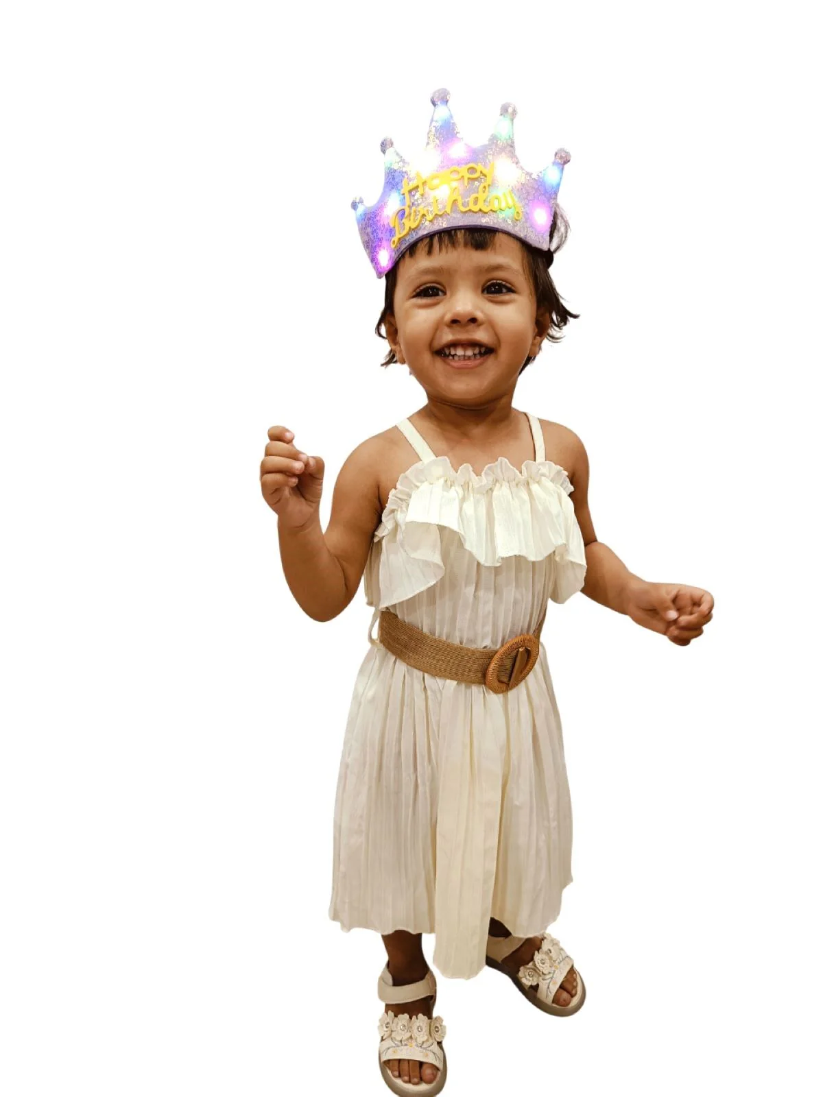 Assorted Glowing LED Happy Birthday Headband Crown Accessories for Girls – 3 Modes Changing Lights, Sparkly Birthday Crown with Adjustable Size for Party and Celebration - Image 14