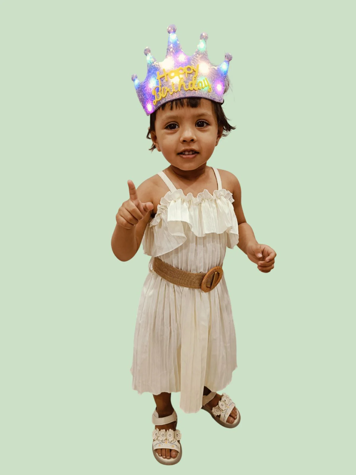 Assorted Glowing LED Happy Birthday Headband Crown Accessories for Girls – 3 Modes Changing Lights, Sparkly Birthday Crown with Adjustable Size for Party and Celebration - Image 16