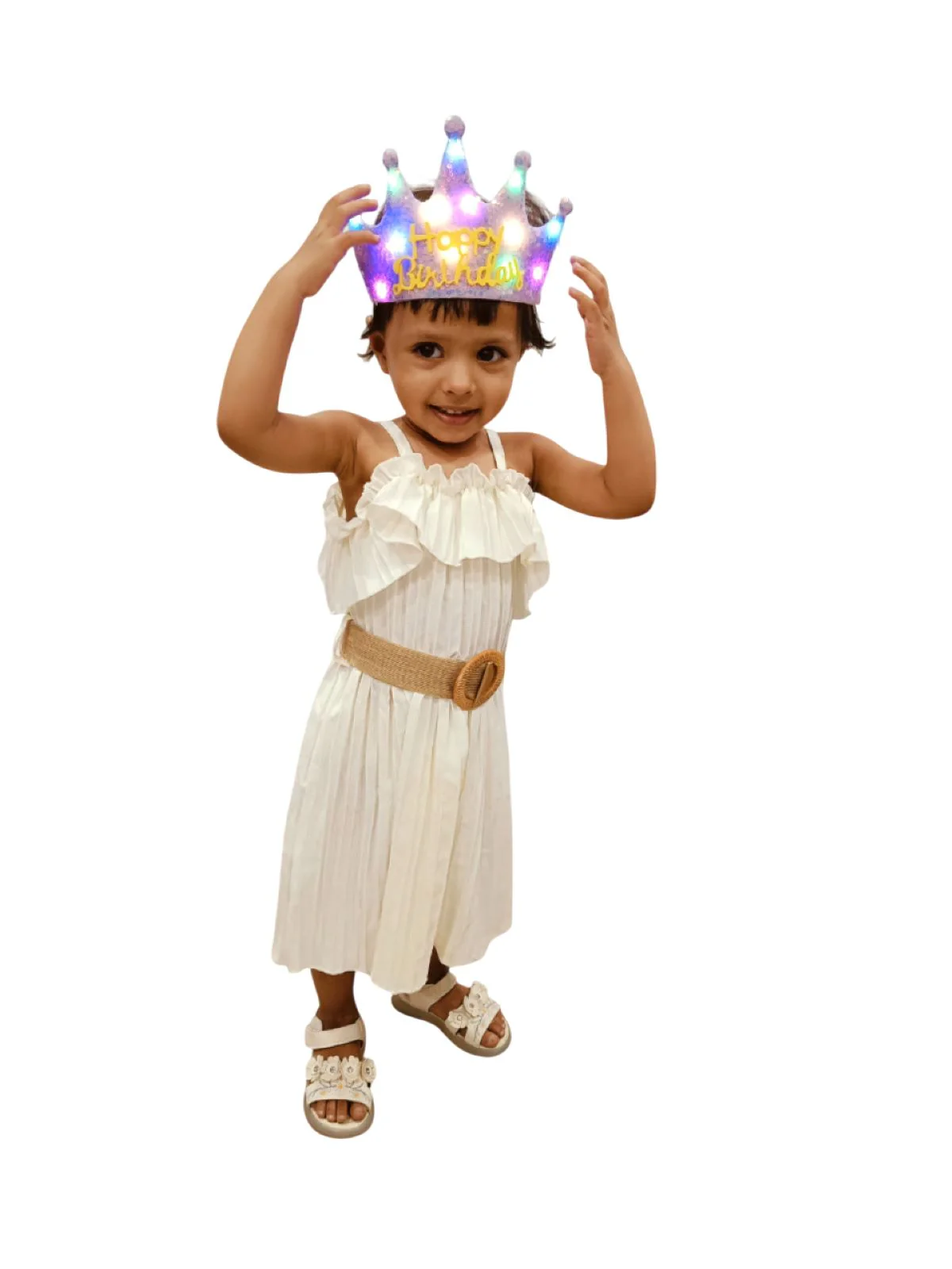 Assorted Glowing LED Happy Birthday Headband Crown Accessories for Girls – 3 Modes Changing Lights, Sparkly Birthday Crown with Adjustable Size for Party and Celebration - Image 17