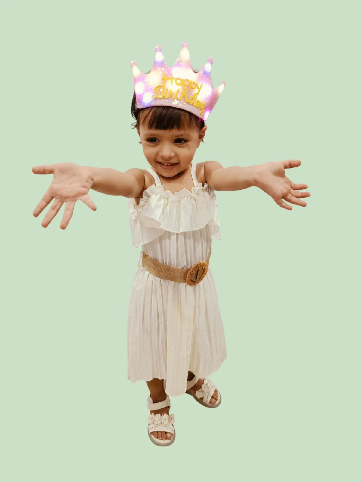 Assorted Glowing LED Happy Birthday Headband Crown Accessories for Girls – 3 Modes Changing Lights, Sparkly Birthday Crown with Adjustable Size for Party and Celebration - Image 19