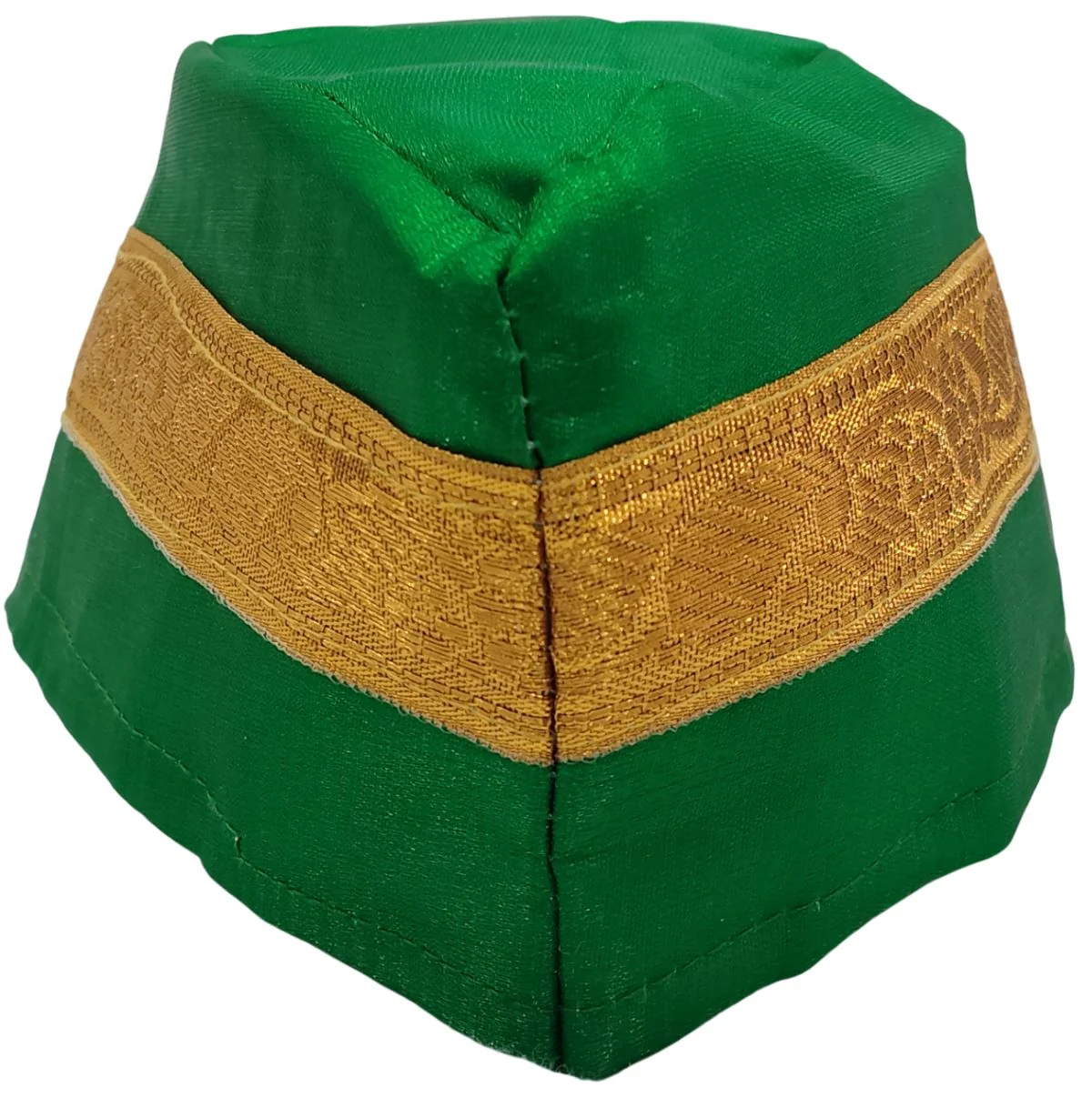 Green Qawwali Jacket & Cap Combo for Kids | Green Embroidered Ethnic Fancy Dress Costume | Sufi Singer Kurta Style Waistcoat & Head Cap for Theme Parties & Stage Shows - Image 8