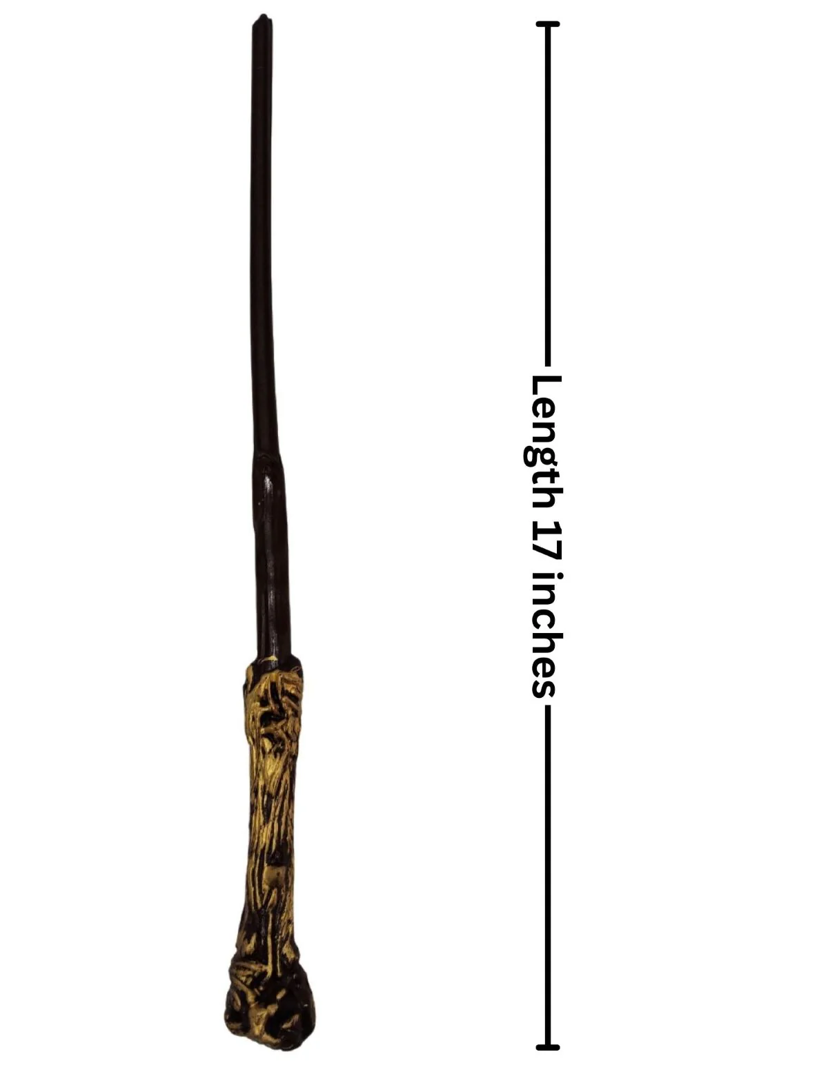 Hary Film Wizard Wand and Round Black Glasses Combo for Kids – Magical Stick with Classic Costume Glasses for Fancy Dress, Cosplay & Wizard-Themed Events - Image 2