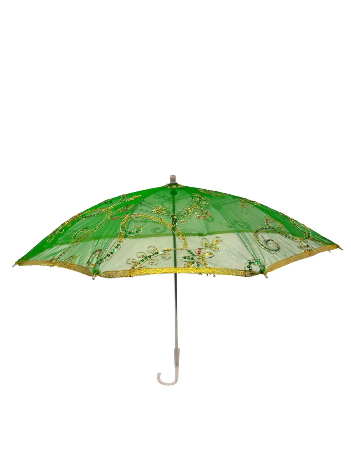 Net Parasol Umbrella with Embroidery – Kids & Adults Costume Accessories for Photoshoots, Decorations & Special Occasions - Image 2