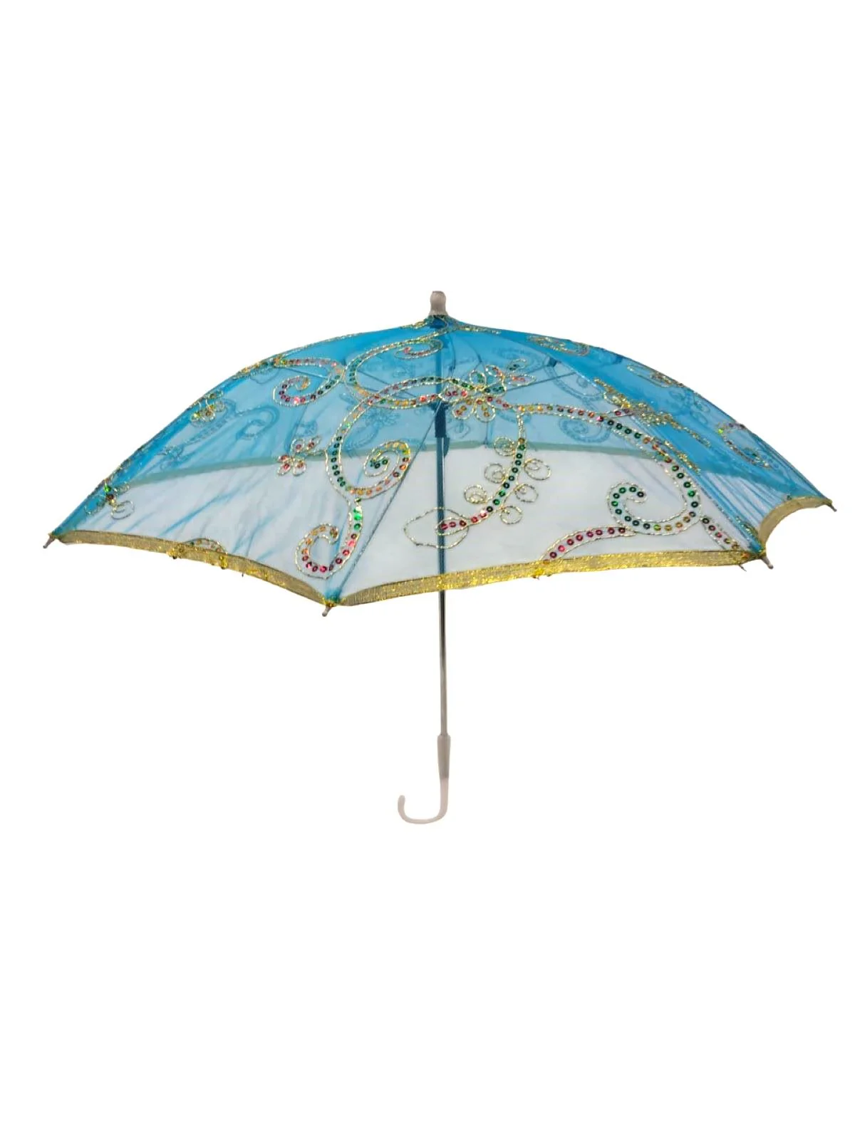 Net Parasol Umbrella with Embroidery – Kids & Adults Costume Accessories for Photoshoots, Decorations & Special Occasions - Image 5