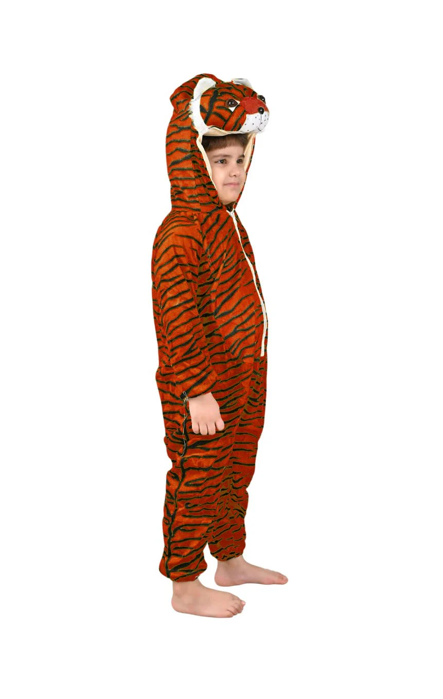 Orange Tiger Animal Kids Fancy Dress Costume | Indian - Image 2