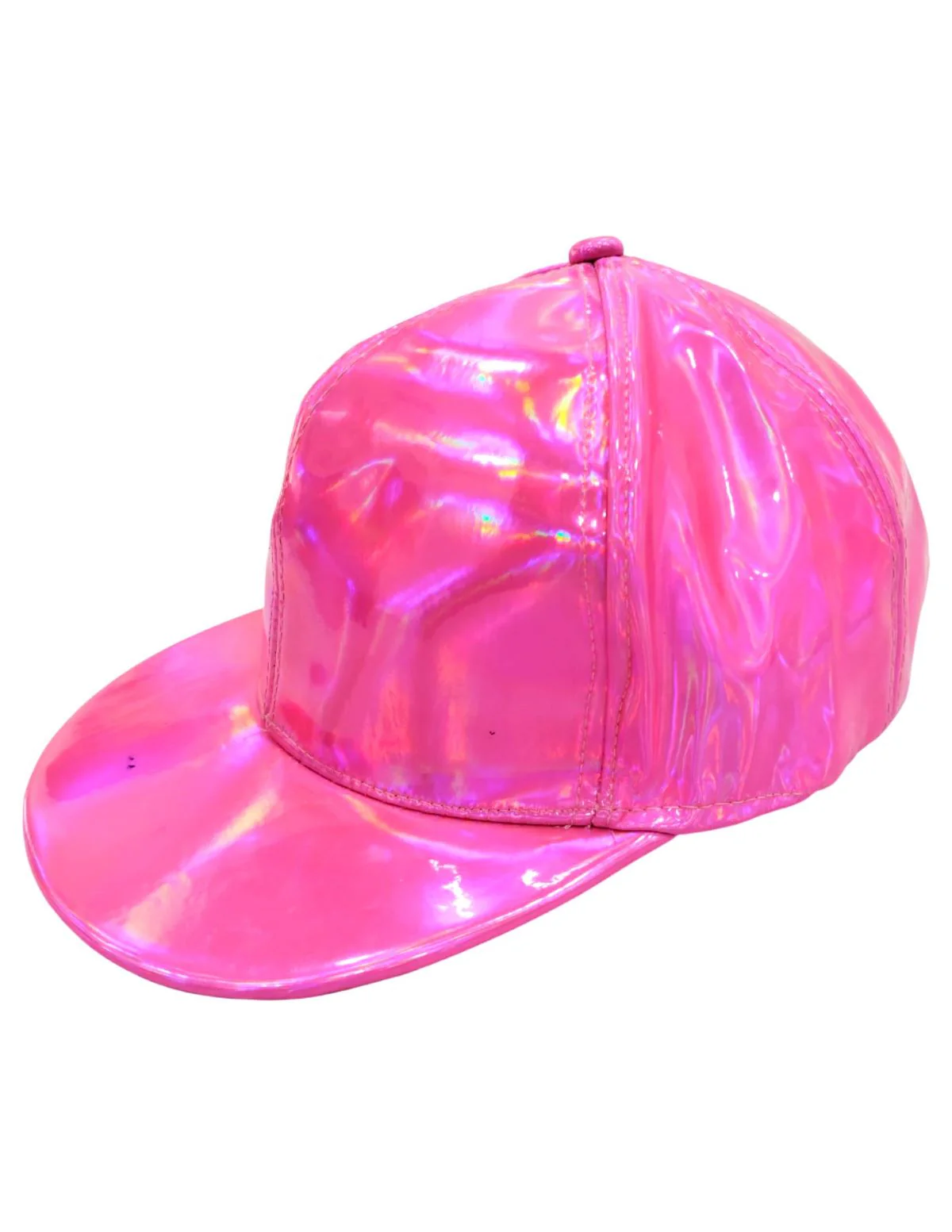 Pink Reflective Street Dance Cap – Adjustable Holographic Snapback Hat for Performers, Party & Hip-Hop Style Fancy Dress Accessory for Girls & Boys - Image 5