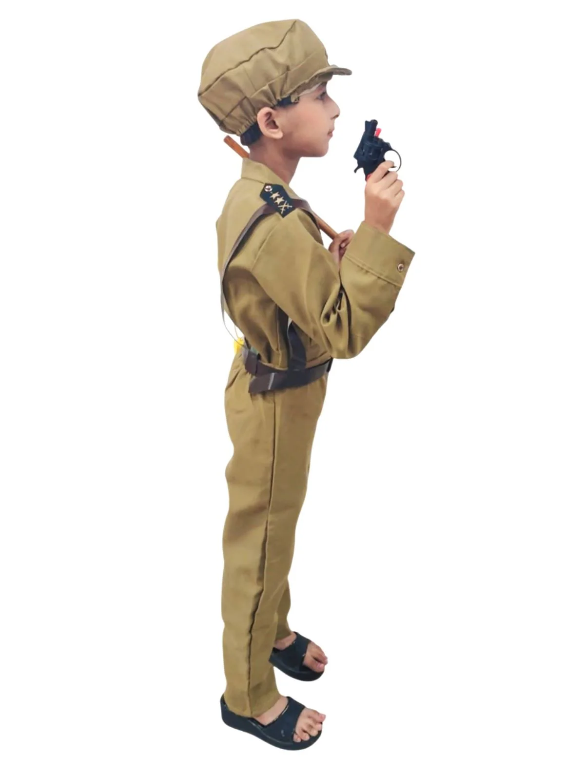 Police Dress for Kids | 7 Pcs Set Police Uniform Costume – Professionals & Helpers Theme | Ideal for Fancy Dress, Role Play, Independence Day & School Events - Image 3