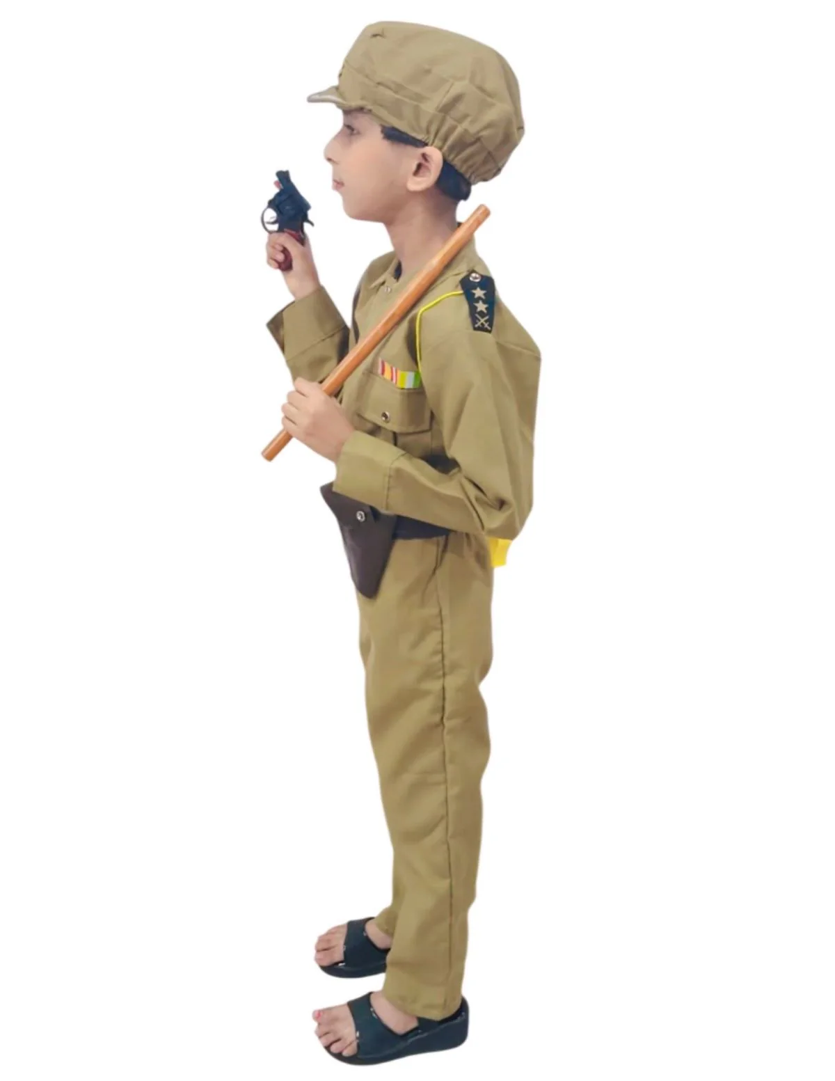 Police Dress for Kids | 7 Pcs Set Police Uniform Costume – Professionals & Helpers Theme | Ideal for Fancy Dress, Role Play, Independence Day & School Events - Image 5