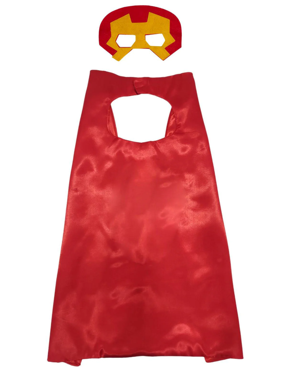 Red & Yellow Cape and Masks Set for Kids - Superhero Dress Up Costumes for Boys and Girls | Perfect for Dress Up, Cosplay, Halloween & Parties | 3-10 Years - Image 2