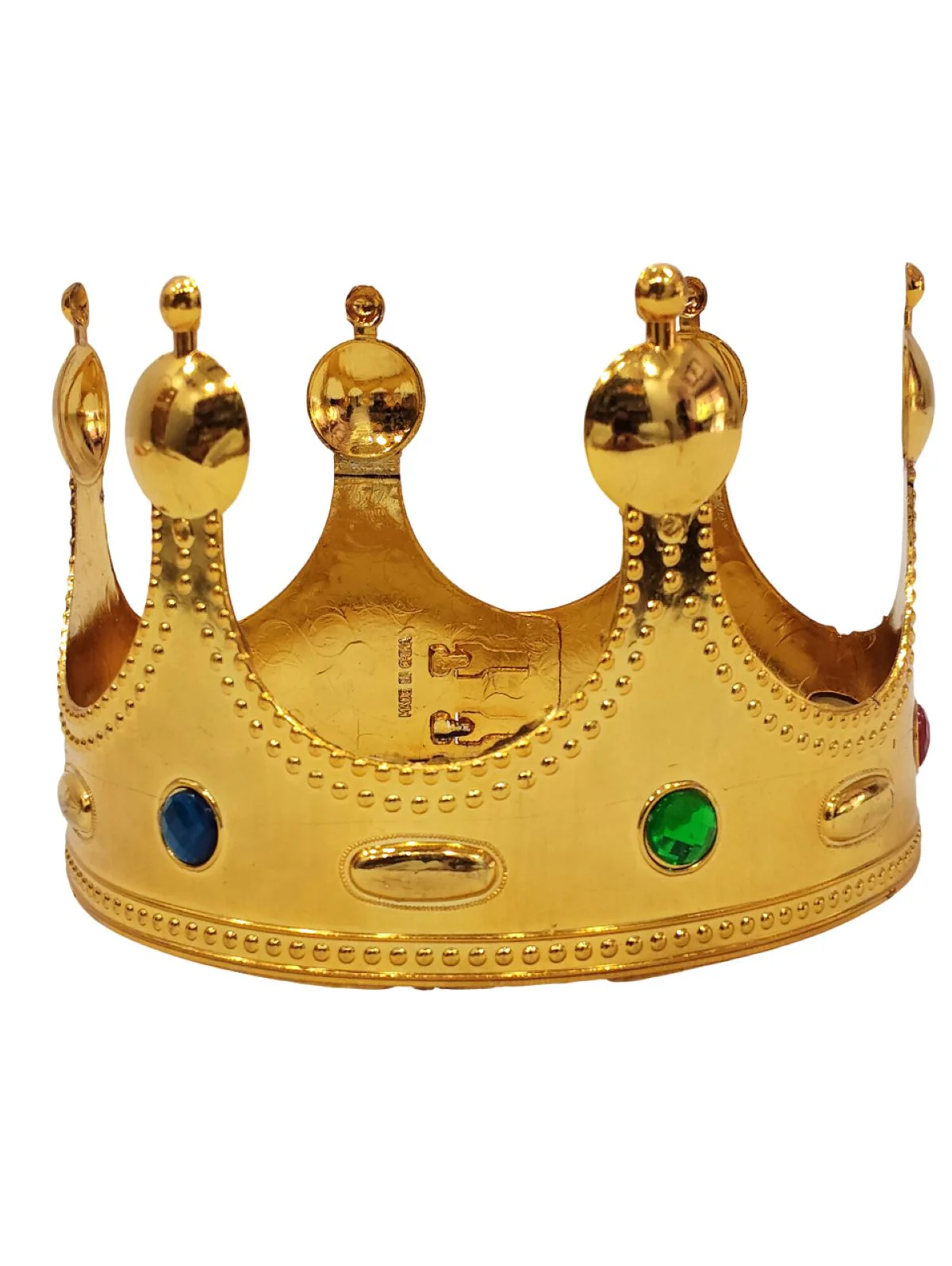 Royal King Crown/Taj & Scepter Set for Kids  Fancy Dress Accessories with Metallic Finish for Halloween, Cosplay & Themed Events | Free Size - Image 2