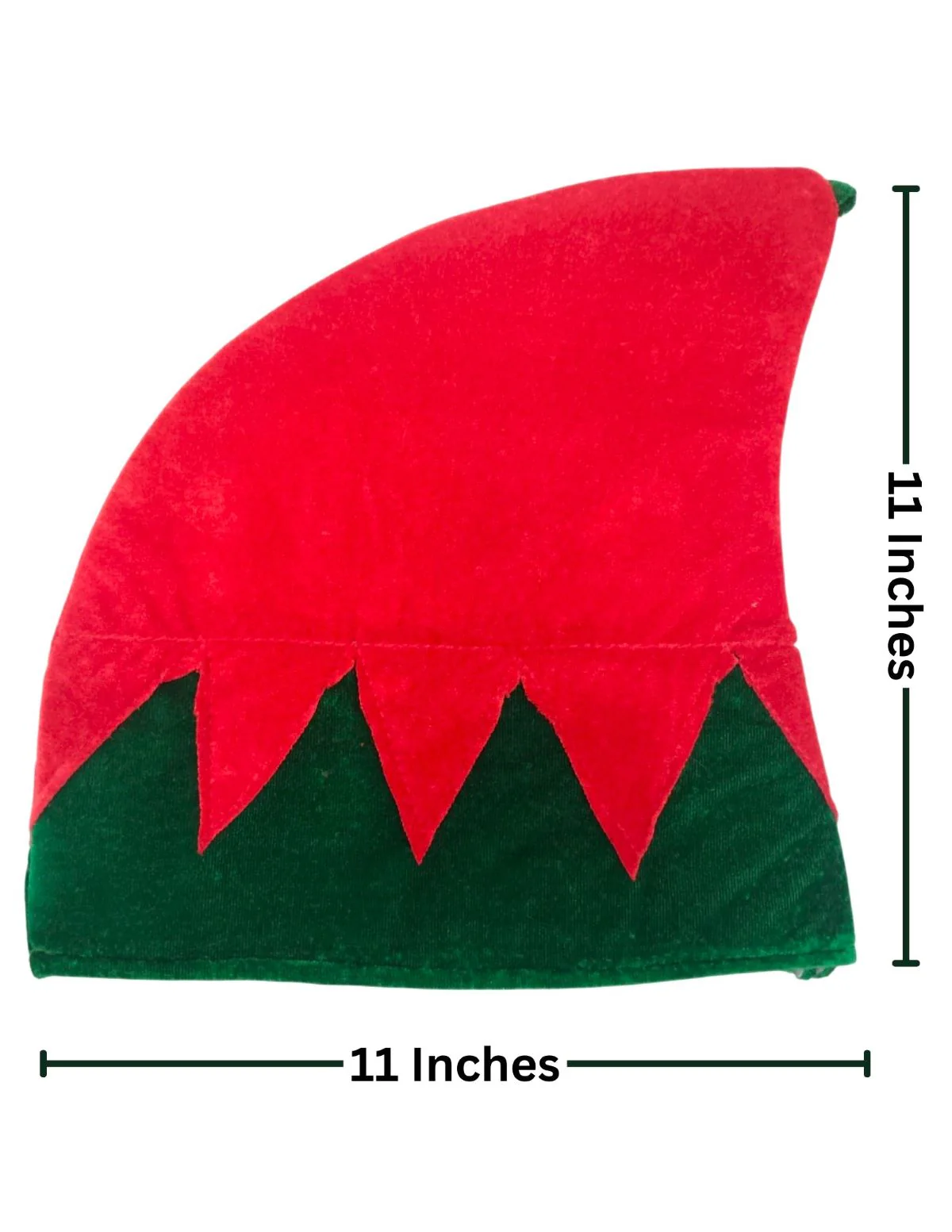 Santa's Elf Cap Christmas Movie Character Kids Fancy Dress Accessories | Red & Green - Image 5