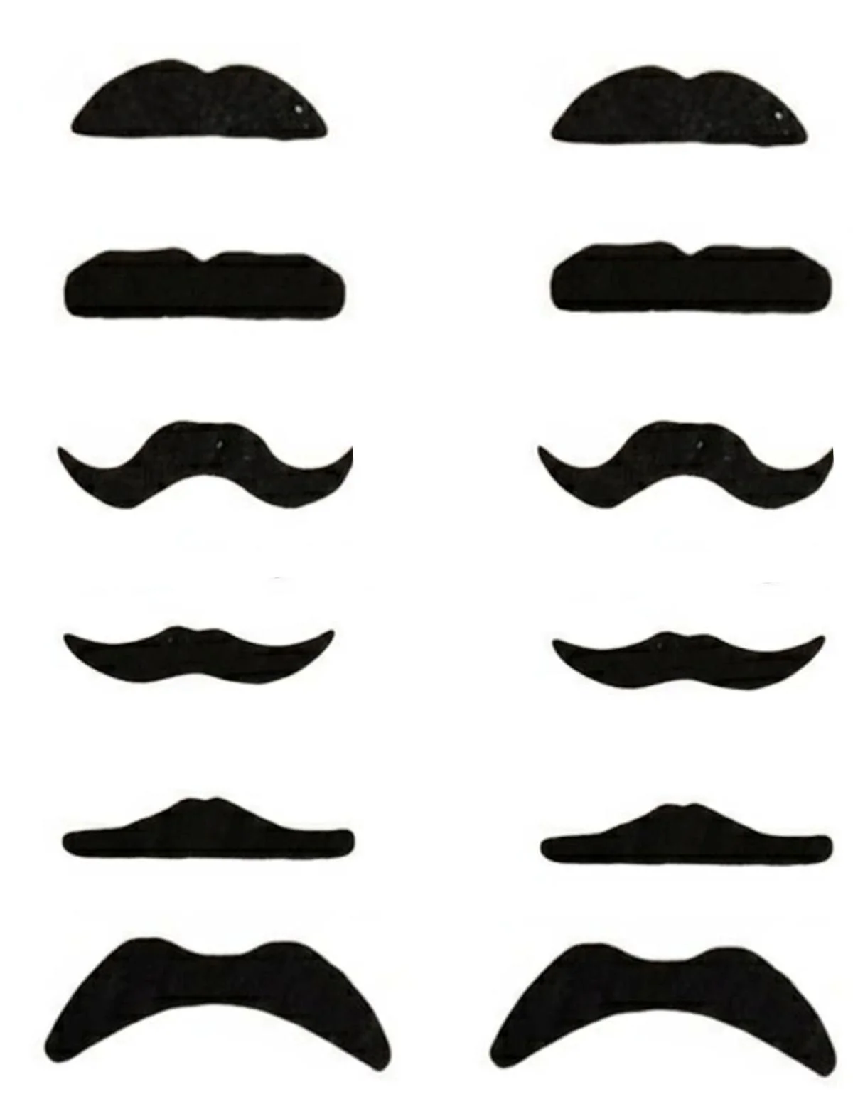 Stick-On Moustache Set – 12 Pieces with 6 Unique Styles | Self-Adhesive Fake Mustaches for Kids & Adults | Theme Party, Fancy Dress, Fun Props - Image 8