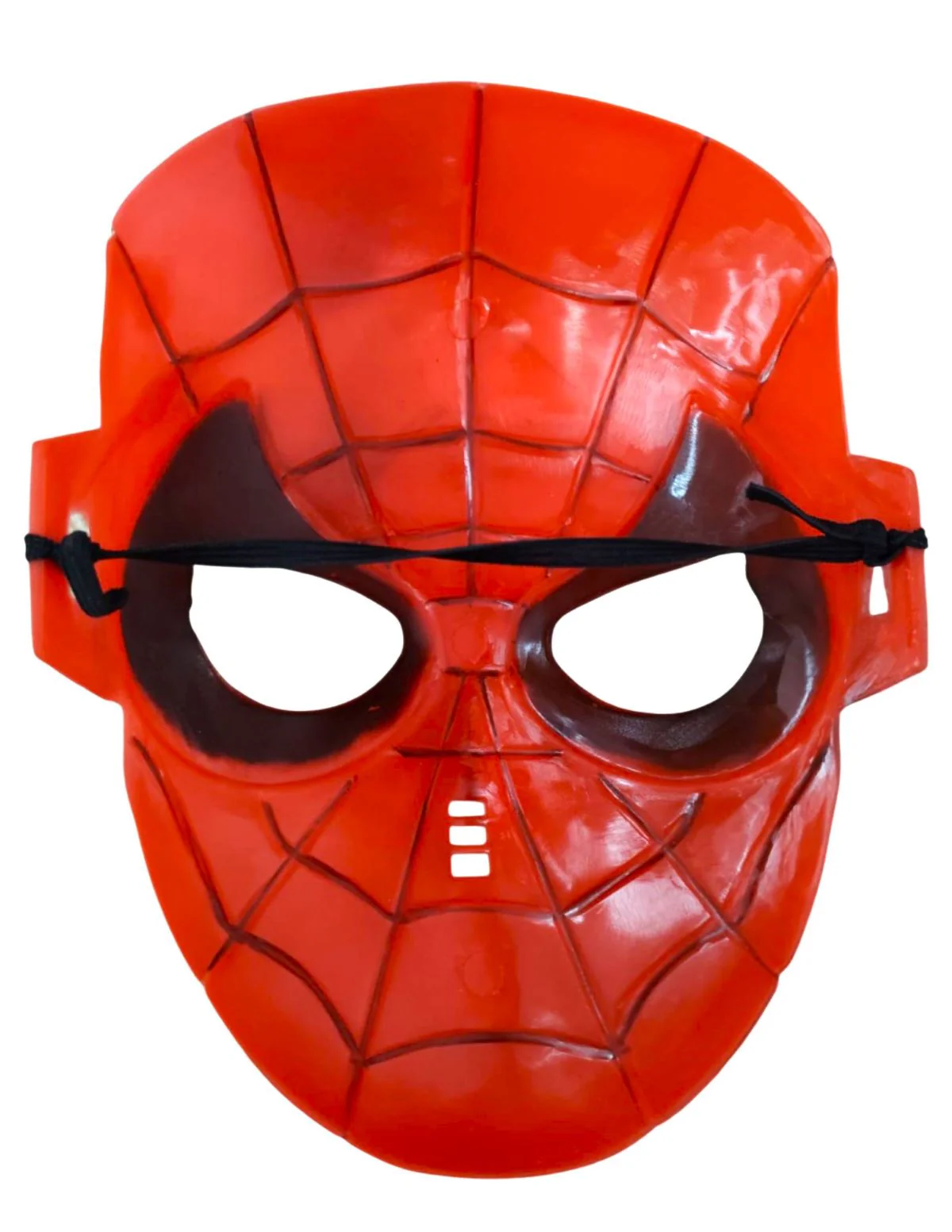 Superhero Mask with Matching Red & Blue Web Gloves | Plastic Hero Mask with Fabric Gloves for Fancy Dress, Roleplay & Costume Parties for Kids - Image 4