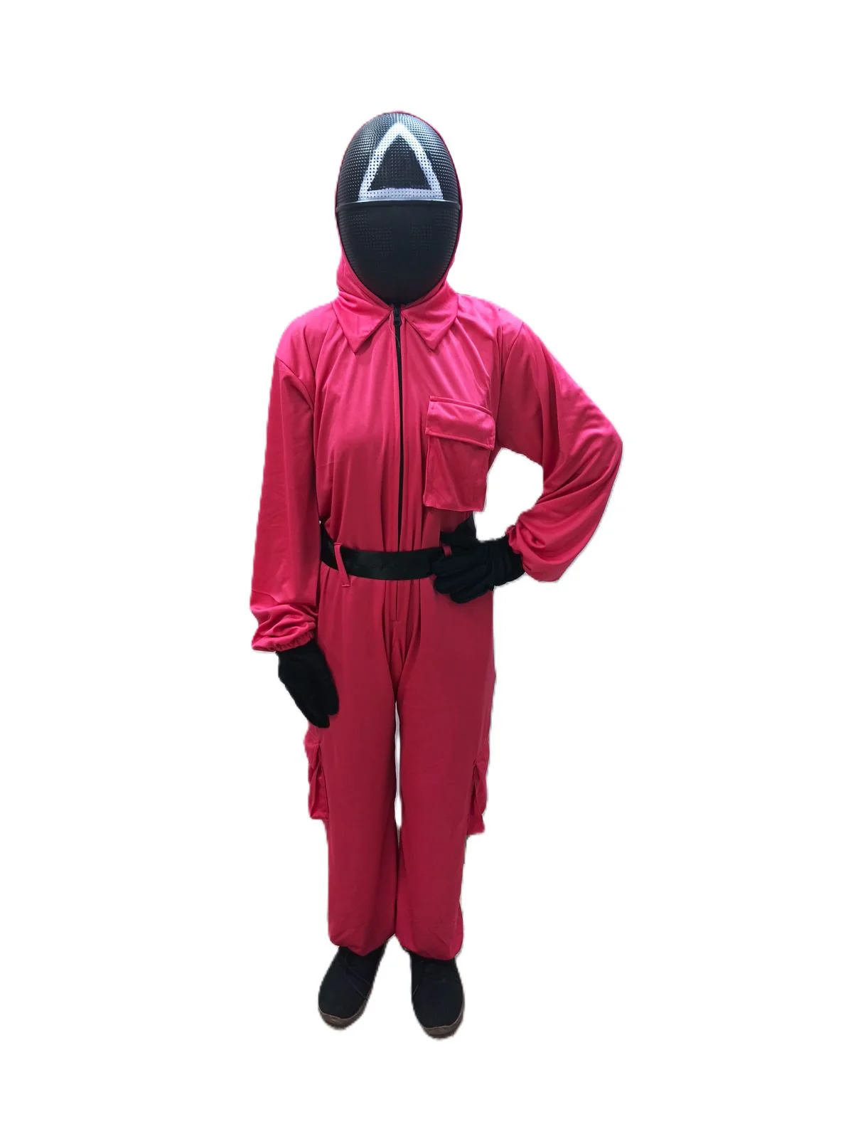 Survival Drama Korean TV Series Game Costume with Attached Hood, Assorted Plastic Mask & Belt - Halloween Cosplay Outfit for Adults | For Girls and Women - Image 14