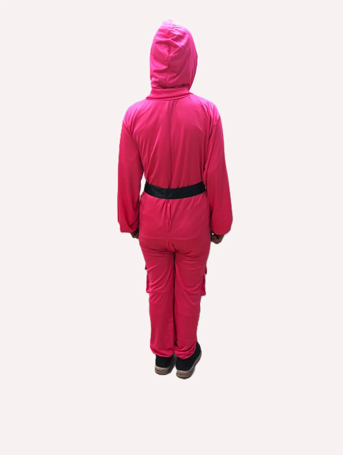 Survival Drama Korean TV Series Game Costume with Attached Hood, Assorted Plastic Mask & Belt - Halloween Cosplay Outfit for Adults | For Girls and Women - Image 3