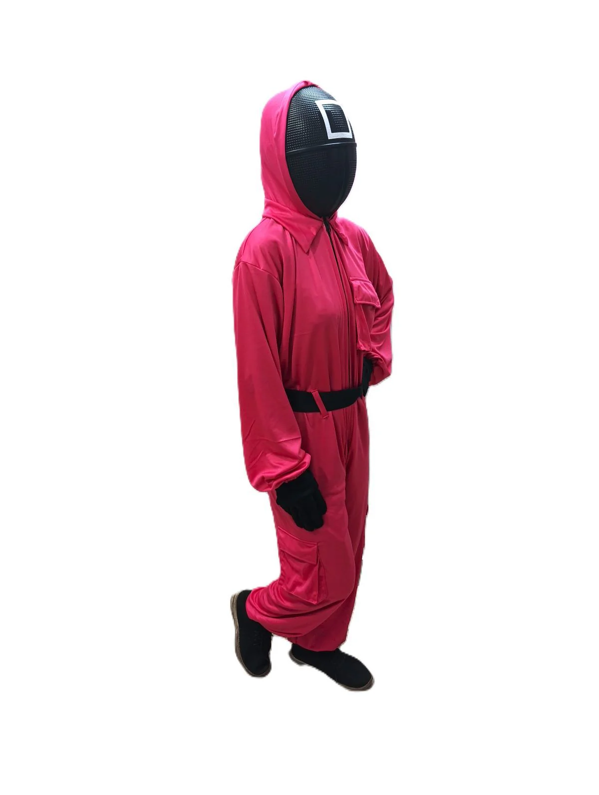 Survival Drama Korean TV Series Game Costume with Attached Hood, Assorted Plastic Mask & Belt - Halloween Cosplay Outfit for Adults | For Girls and Women - Image 7