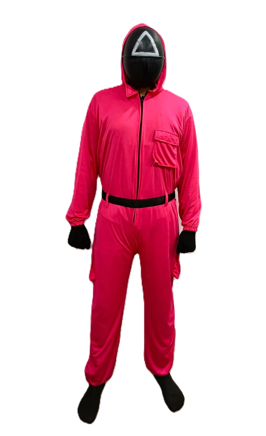 Survival Drama Korean TV Series Game Costume with Attached Hood, Plastic Mask & Belt - Halloween Cosplay Outfit for Adults | For Mens - Image 10