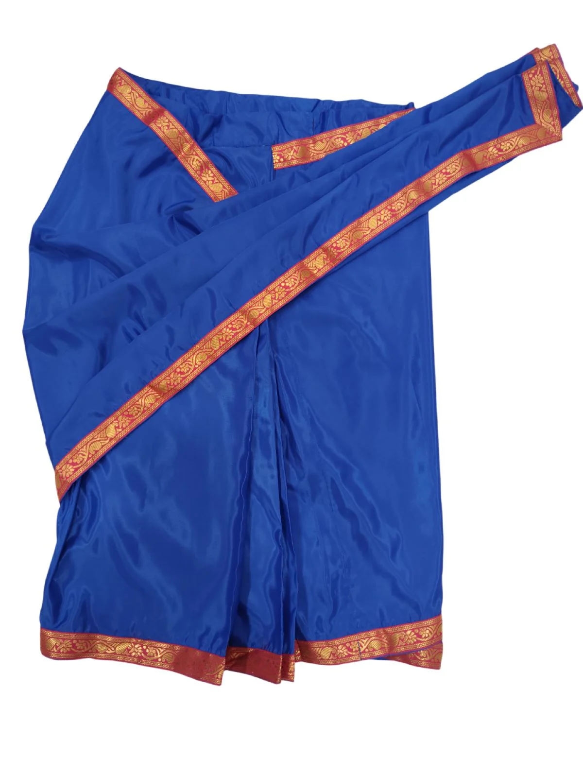 Teacher Costume for Kids Girls | Dark Blue Ready-to-Wear Saree with Blouse |Mythology Dress for Kids Girls | Community Helper Dress| Role Play Outfit for Girls - Image 9