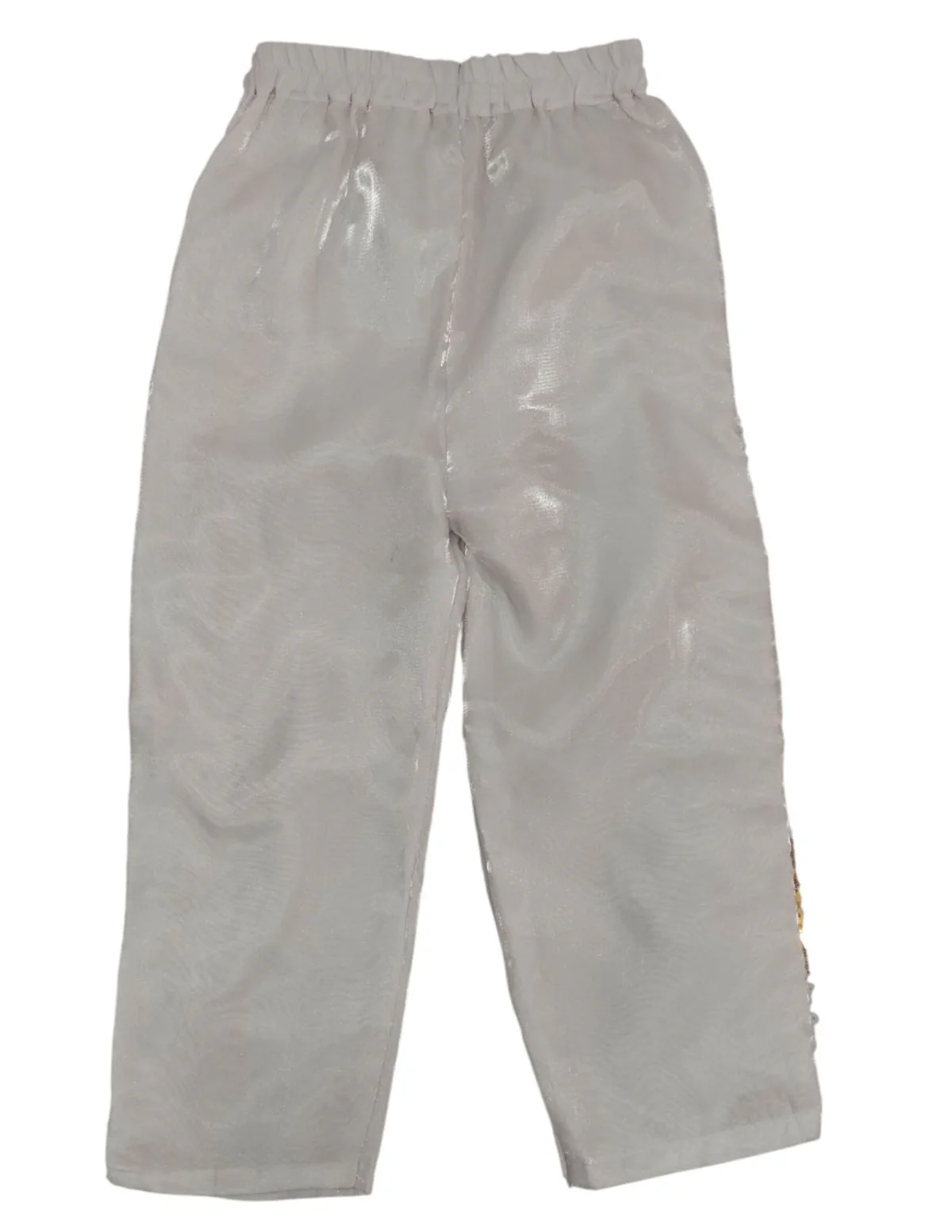 White & Golden Sequin Western Dance Costume for Boys | Stylish Shiny Full Sleeve Shirt and Pant Set with Zipper Closure | Dance Costume for Boys | Fancy Dress for Boys - Image 11