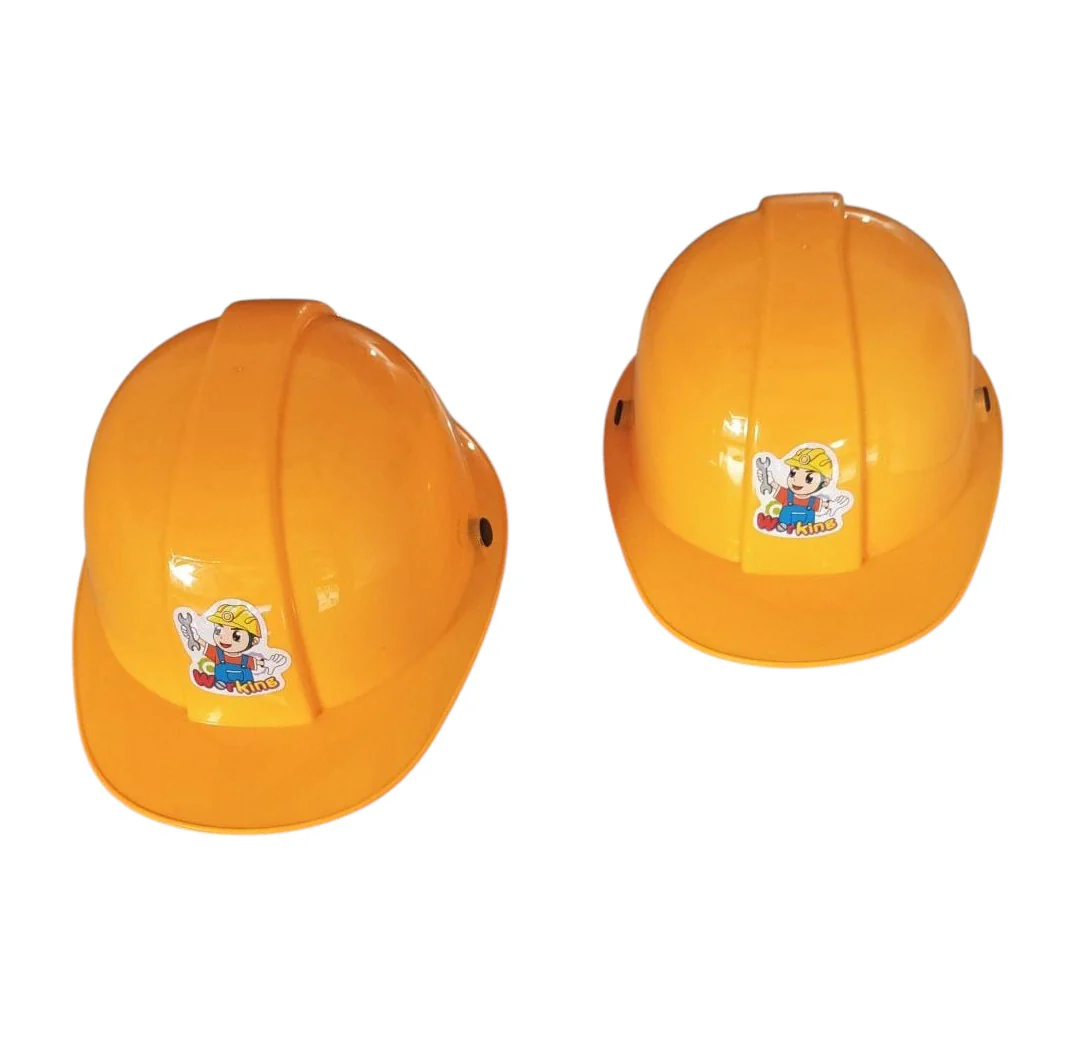 Yellow Construction Worker Helmet for Kids | Civil Engineer Builder Fancy Dress Accessory for Themed Parties And Role Play - Image 6