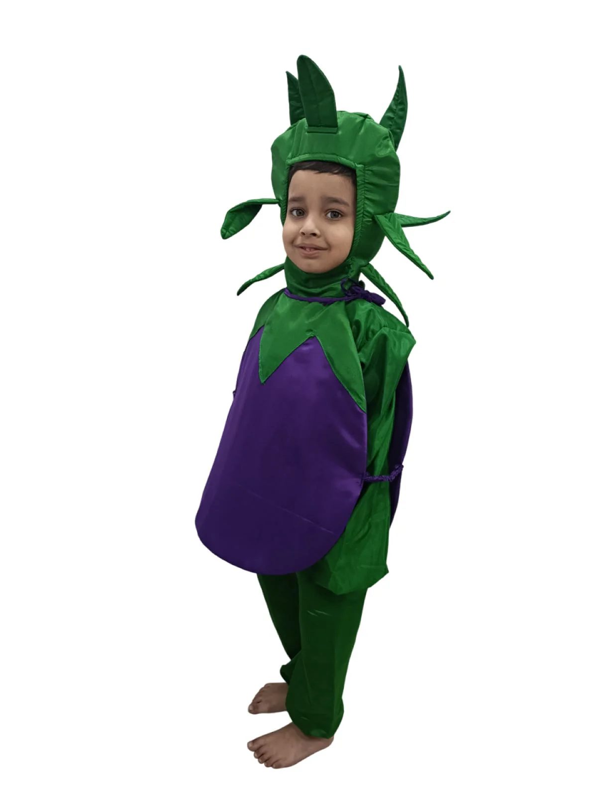 Brinjal Eggplant Baingan Vegetable Kids Fancy Dress Costume - Image 4