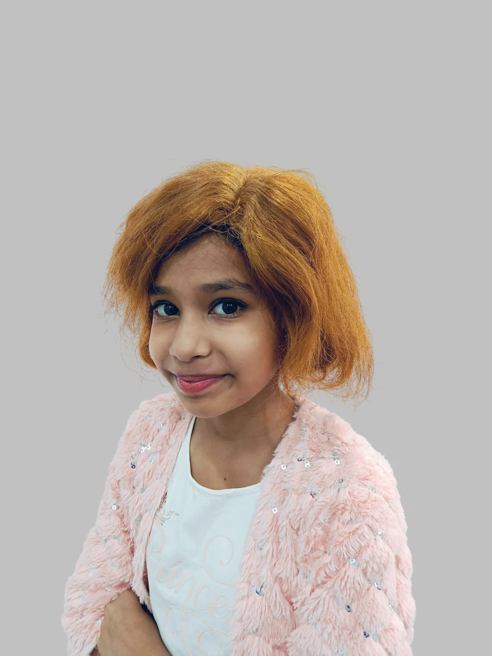 Brown Blonde Color Foreigner Hair Wig for Boys Fancy Dress Costume Accessories - Image 4