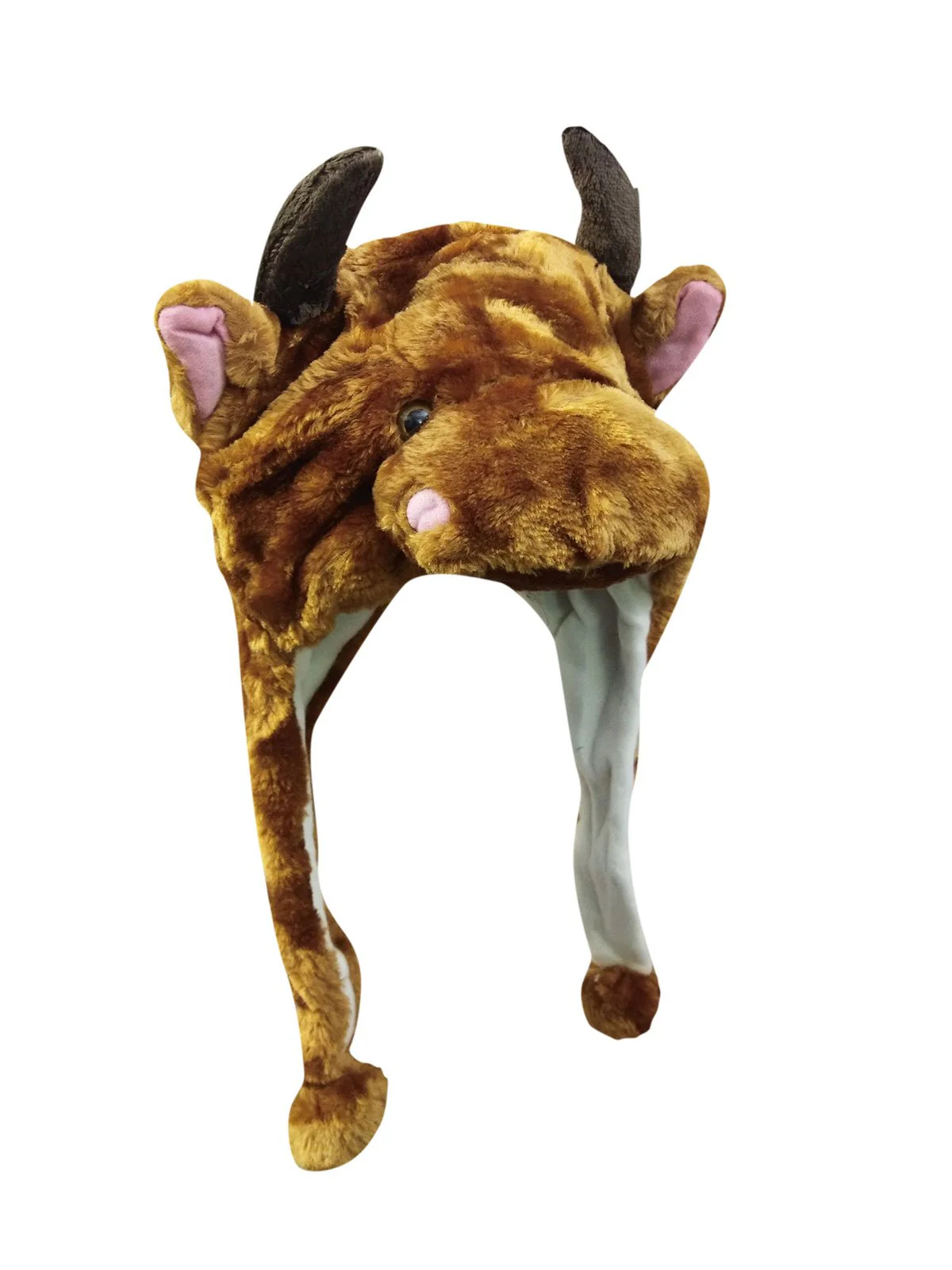 Brown Bull Animal Hoodie Kids & Adults Fancy Dress Costume Accessory - Image 2