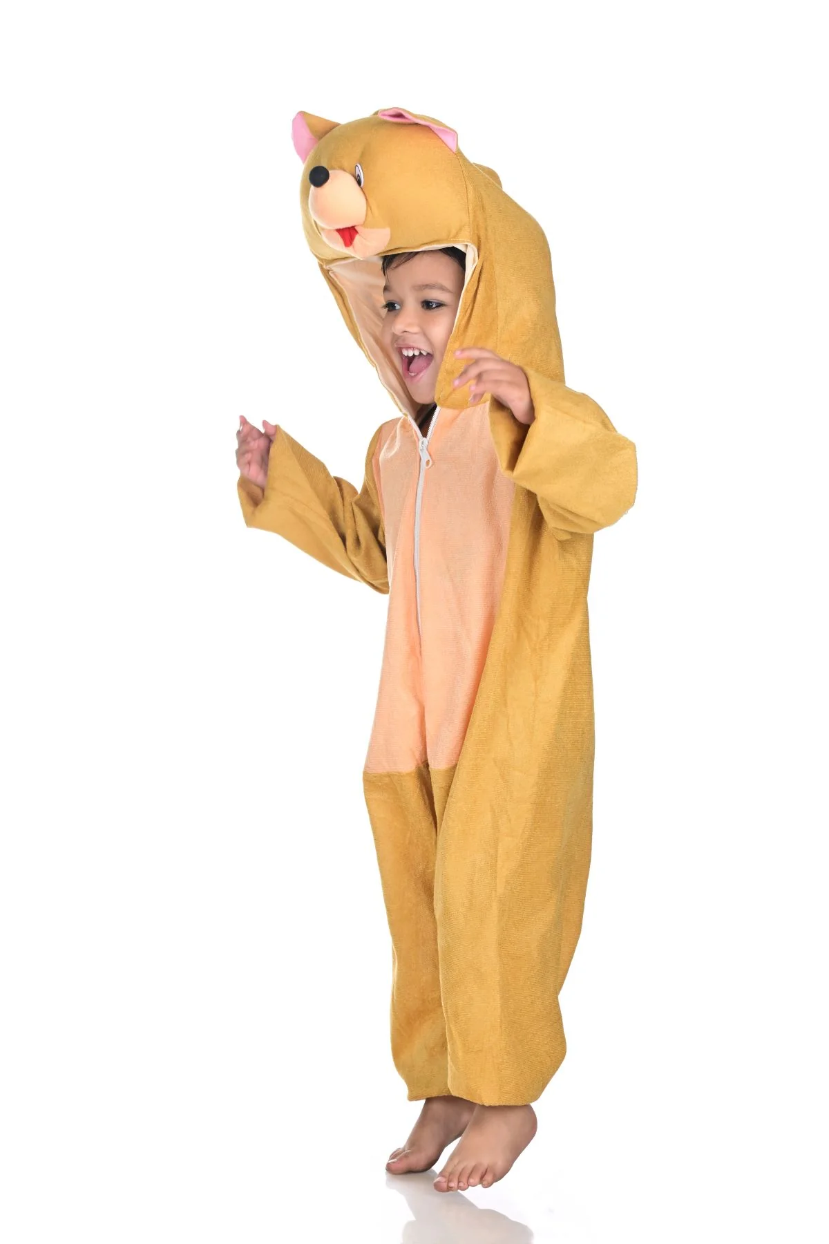 Naughty Mouse Brown Cartoon Animal Kids Fancy Dress Costume - Image 4