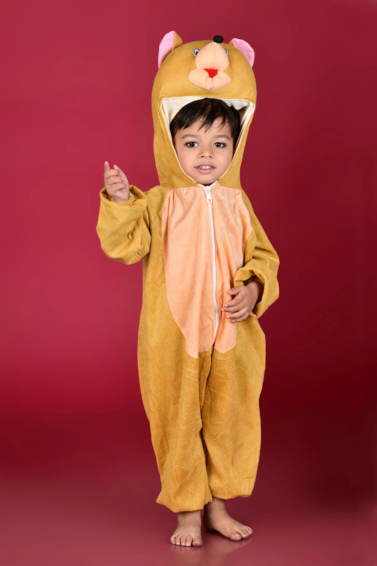 Naughty Mouse Brown Cartoon Animal Kids Fancy Dress Costume - Image 5