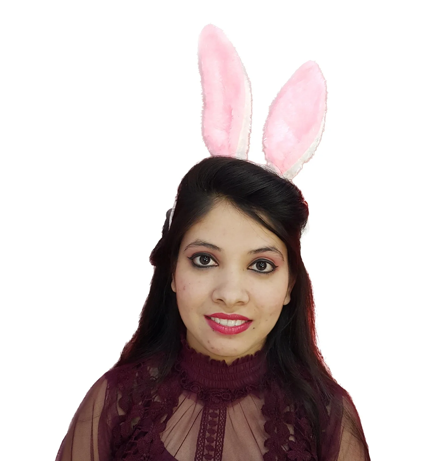 Bunny Rabbit Ears HeadBand Girls Fancy Dress Costume Accessories - Image 5
