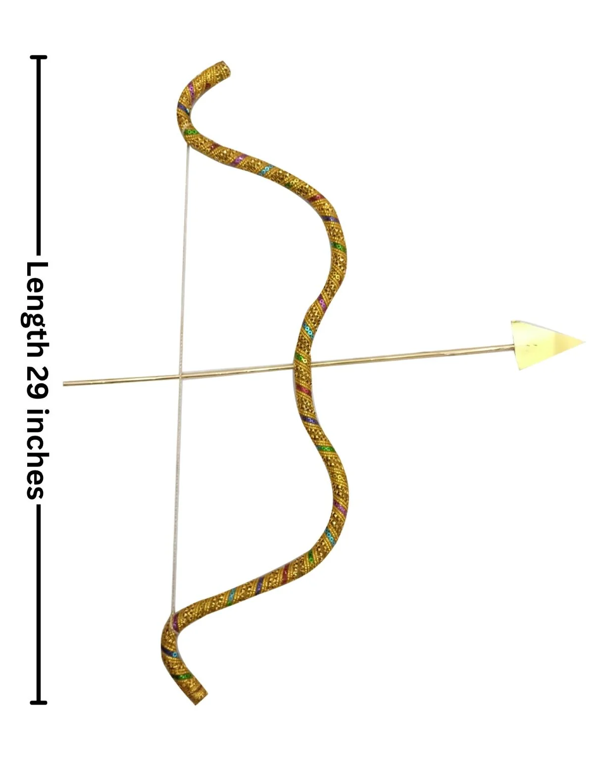Bow and Arrow Indian Teer Kaman Ramleela Accessory for Kids and Adults Fancy Dress Costume - Image 14