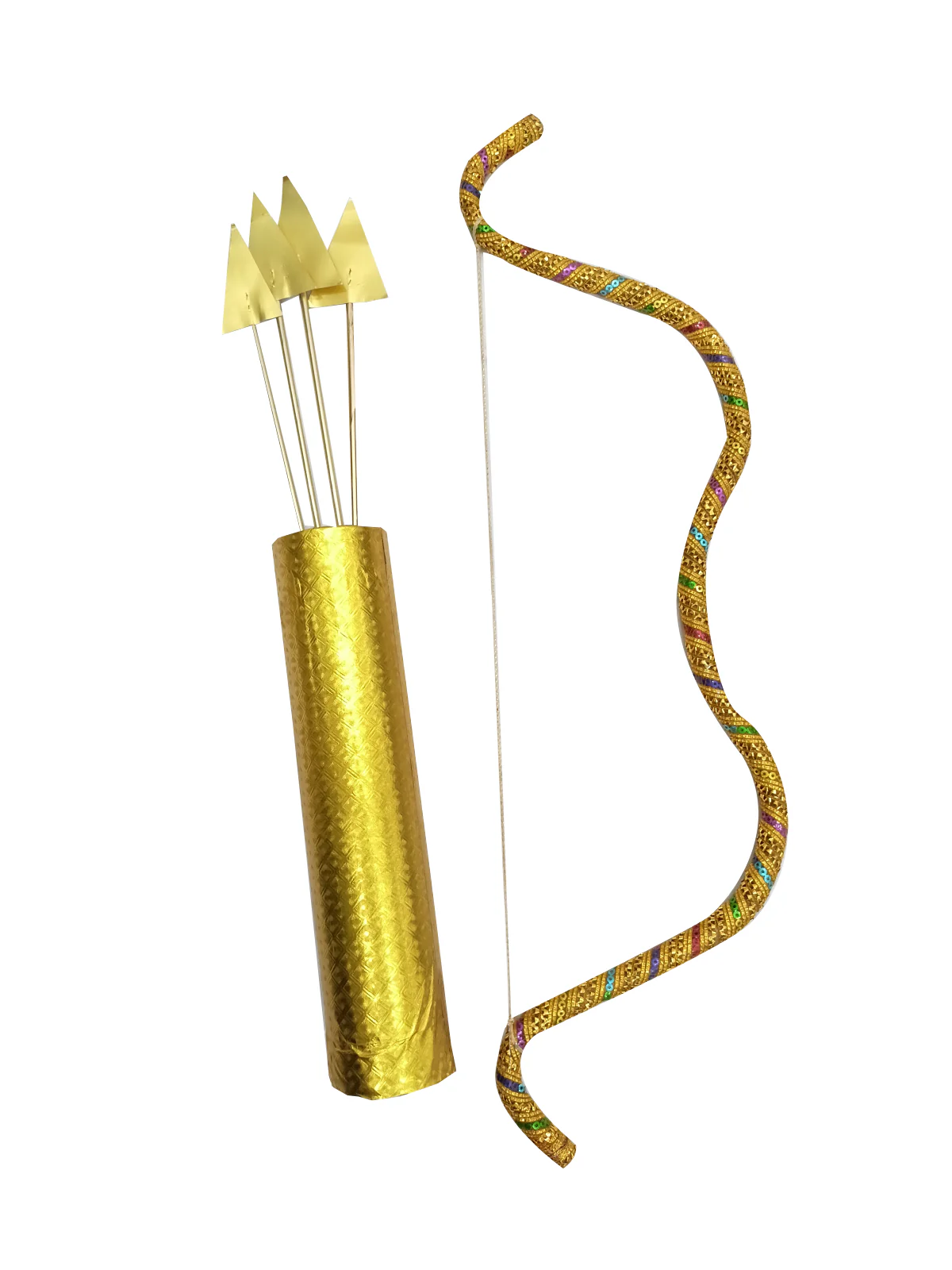 Bow and Arrow Indian Teer Kaman Ramleela Accessory for Kids and Adults Fancy Dress Costume - Image 8